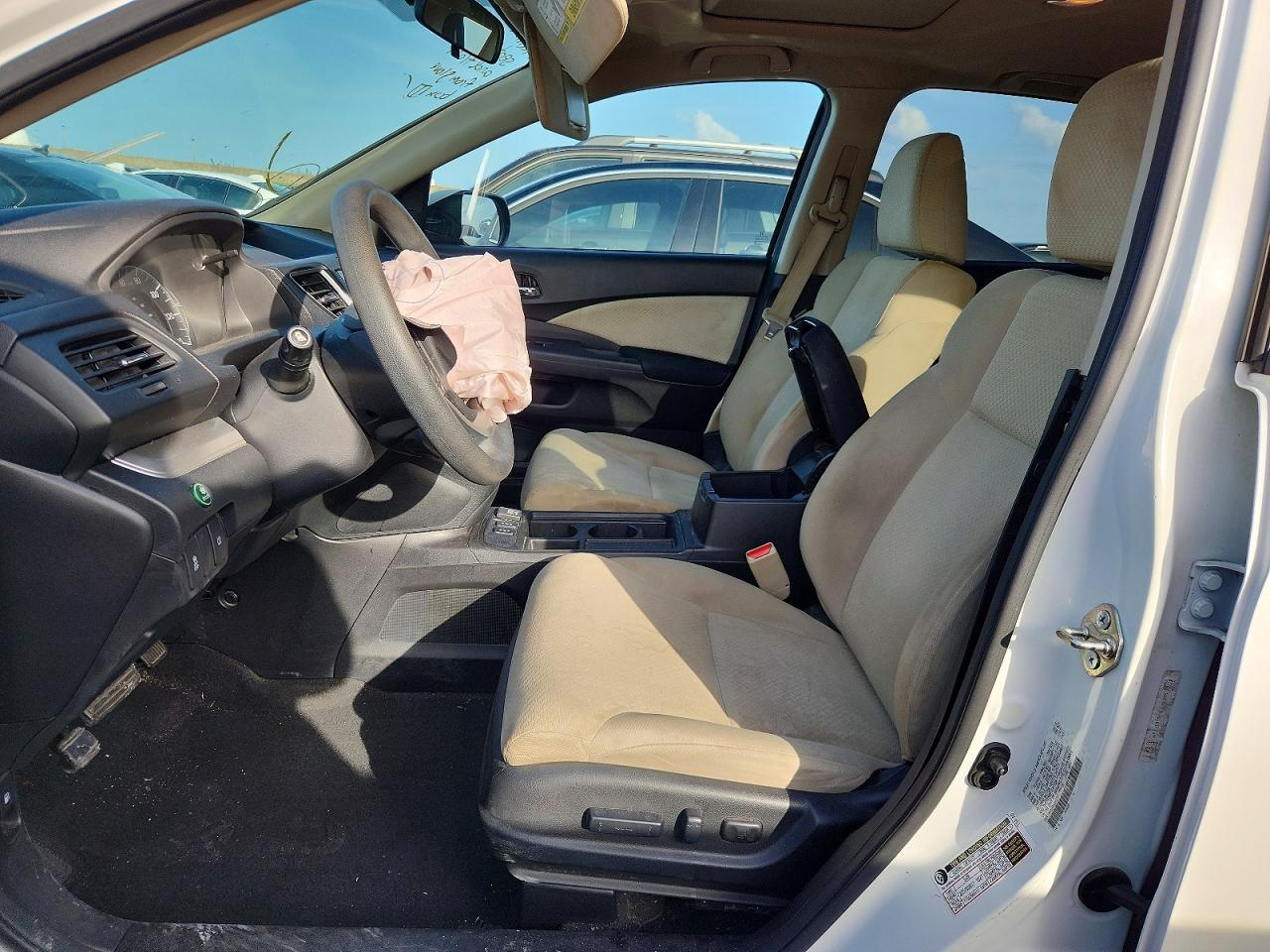 2016 Honda Cr-v Ex White vin: 5J6RM3H53GL023756
