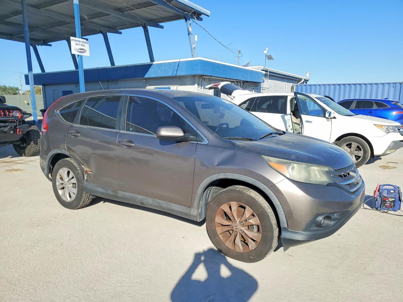 2012 Honda Cr-v Ex Gray vin: 5J6RM3H54CL000030