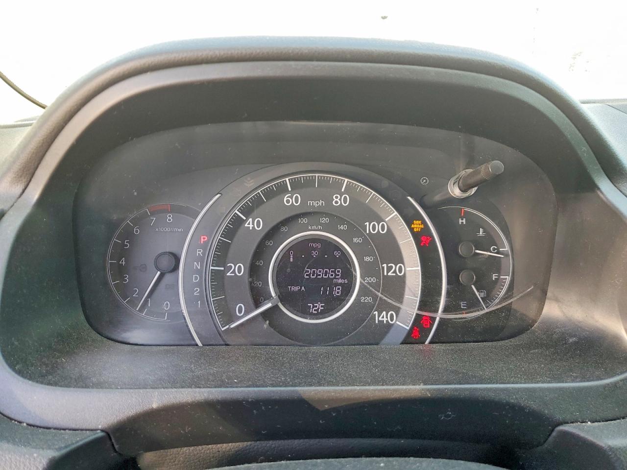 2012 Honda Cr-v Ex Серый vin: 5J6RM3H54CL000433