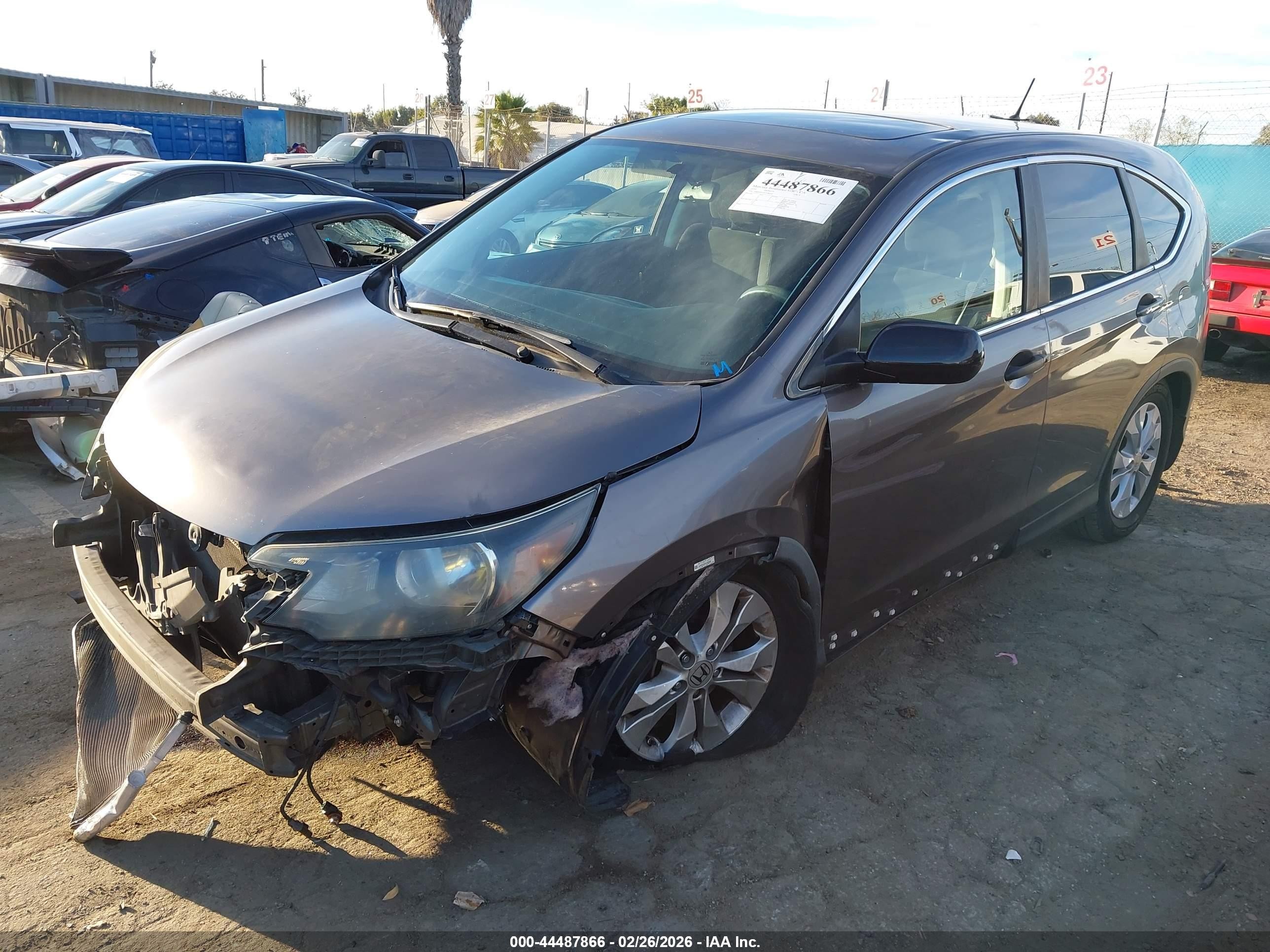 2012 Honda Cr-v Ex Gray vin: 5J6RM3H54CL000562