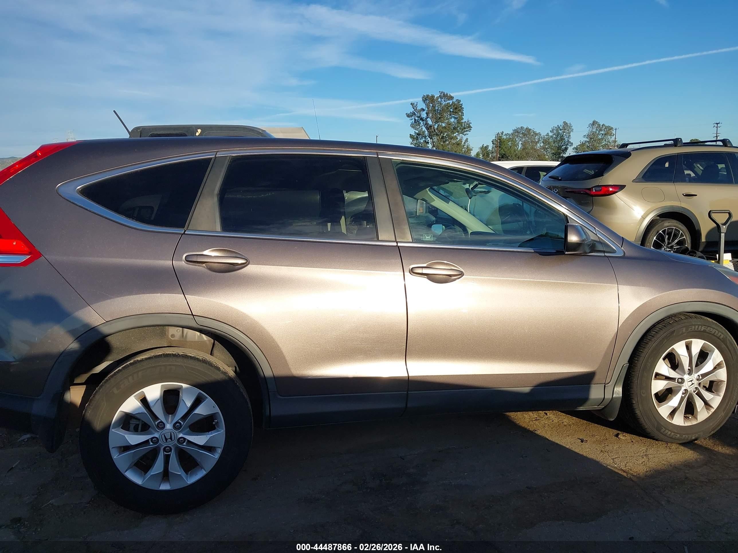 2012 Honda Cr-v Ex Gray vin: 5J6RM3H54CL000562