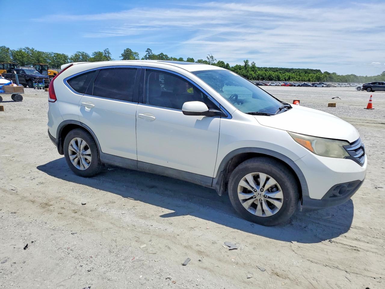 2012 Honda Cr-v Ex Белый vin: 5J6RM3H54CL013747