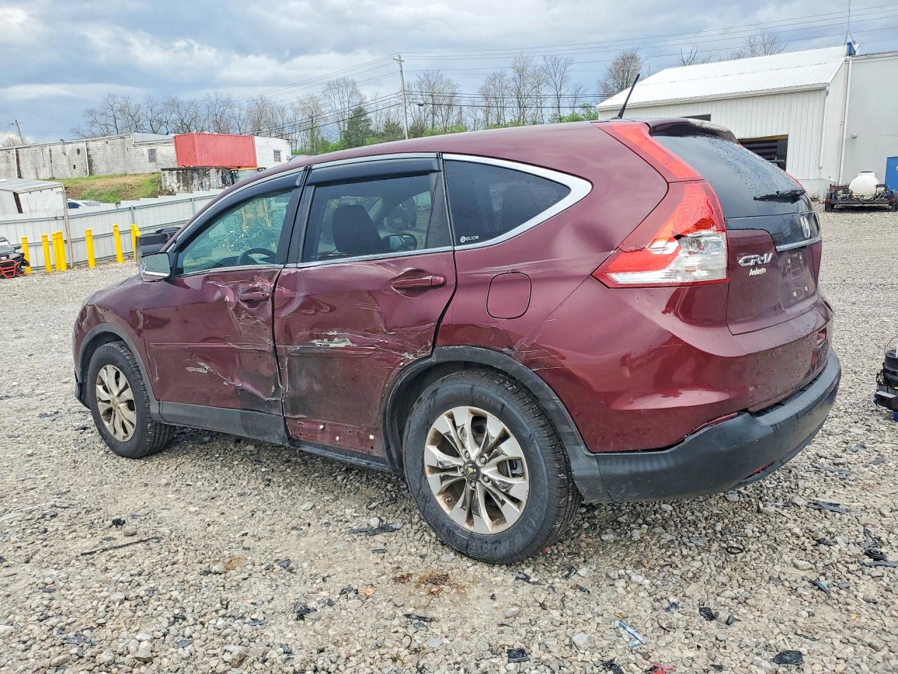 2012 Honda Cr-v Ex Maroon vin: 5J6RM3H54CL018611