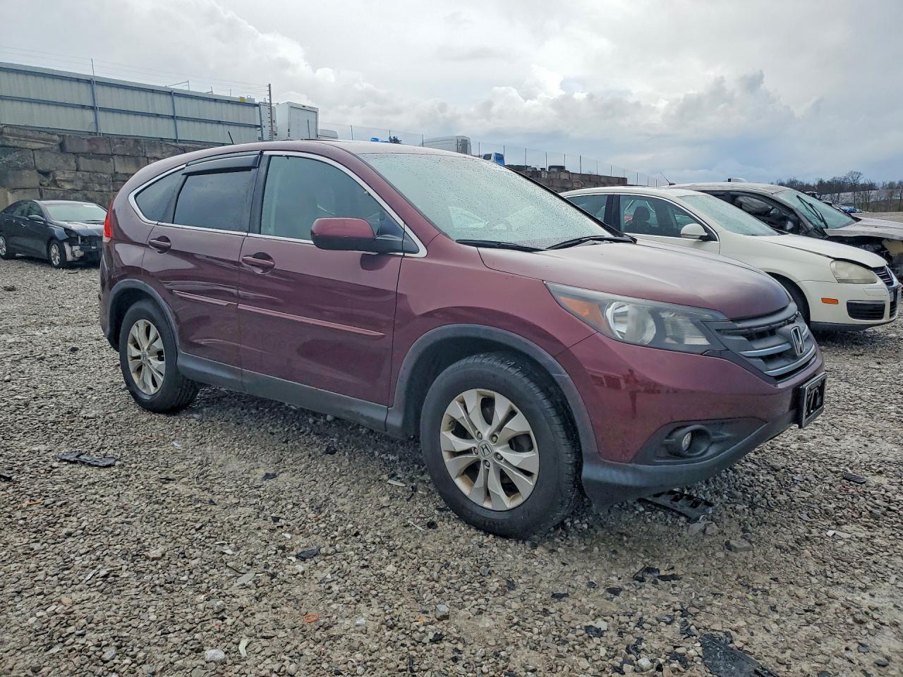 2012 Honda Cr-v Ex Maroon vin: 5J6RM3H54CL018611