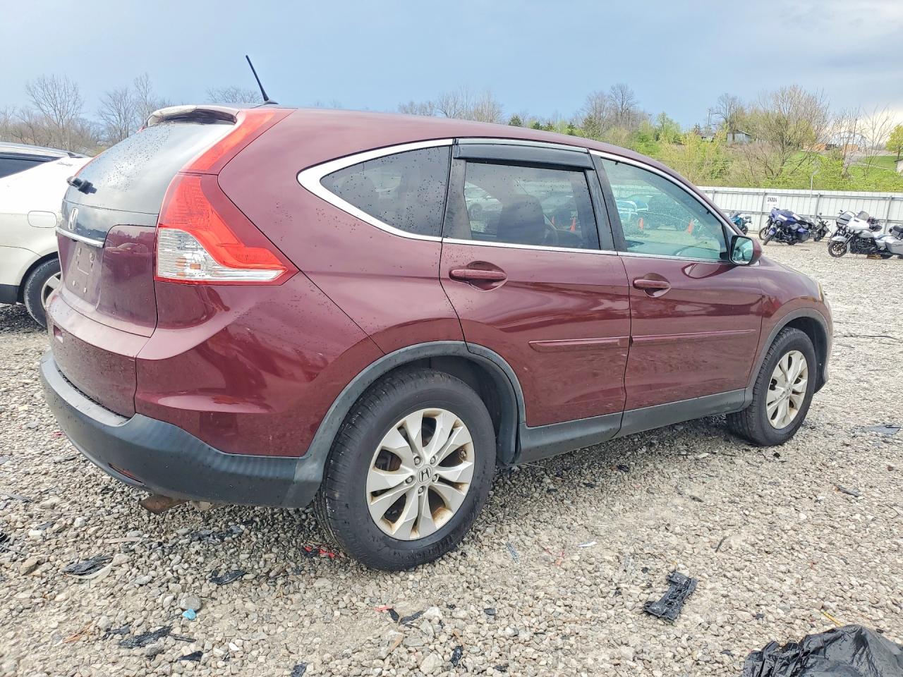 2012 Honda Cr-v Ex Maroon vin: 5J6RM3H54CL018611