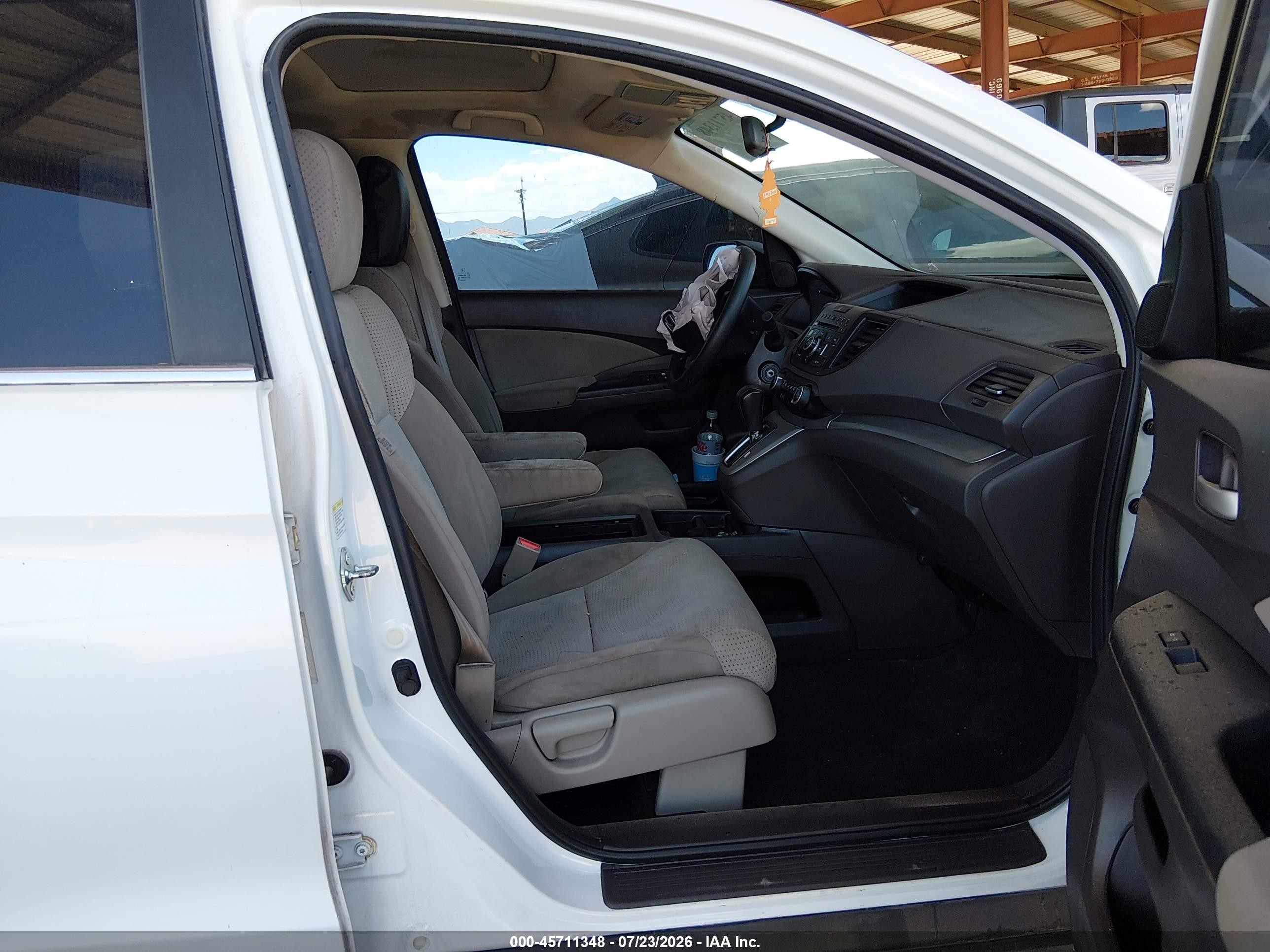 2012 Honda Cr-v Ex White vin: 5J6RM3H54CL026613