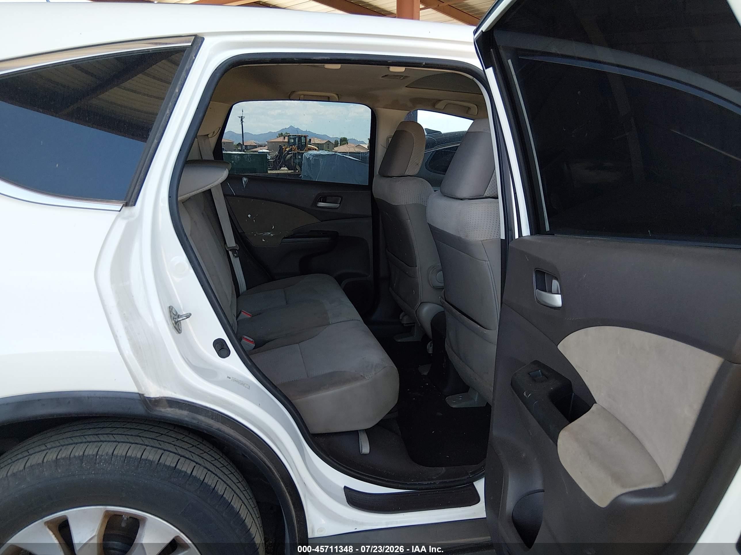2012 Honda Cr-v Ex White vin: 5J6RM3H54CL026613