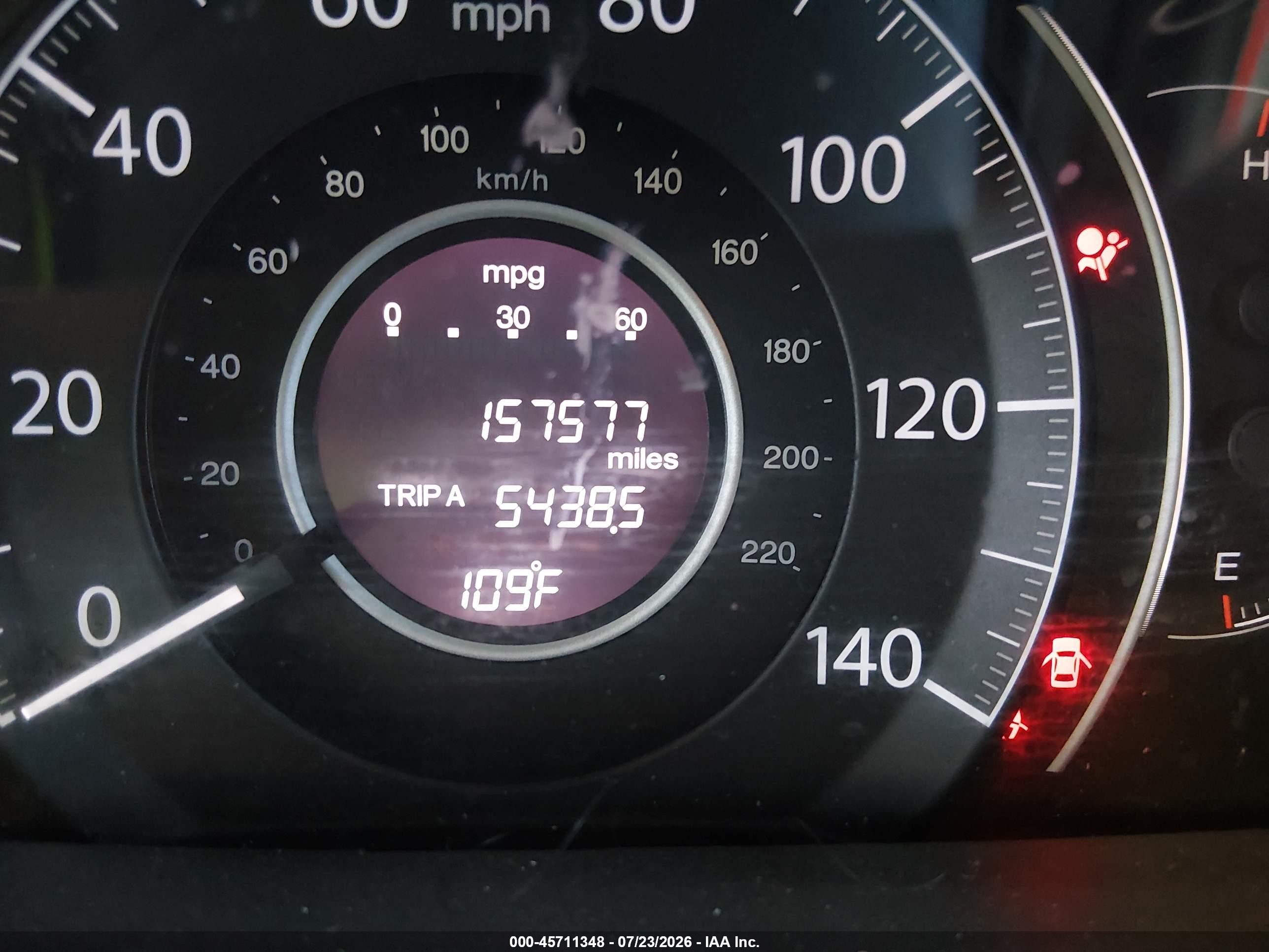 2012 Honda Cr-v Ex White vin: 5J6RM3H54CL026613