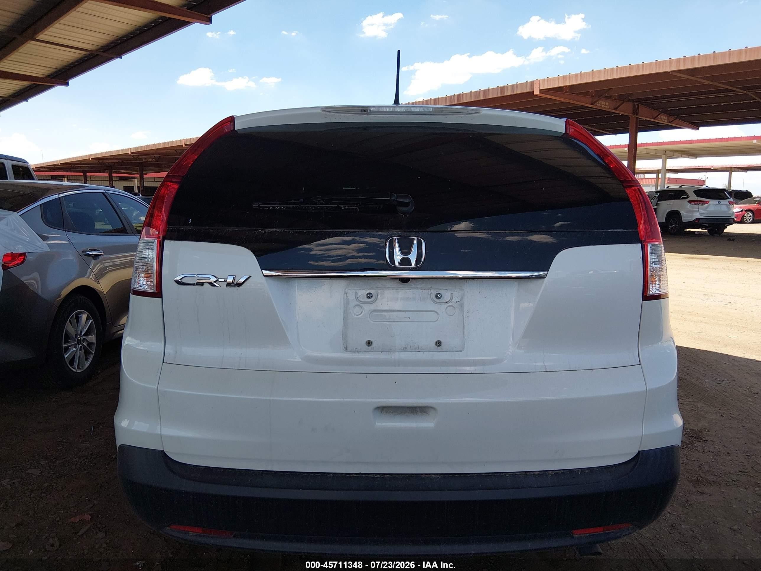 2012 Honda Cr-v Ex White vin: 5J6RM3H54CL026613