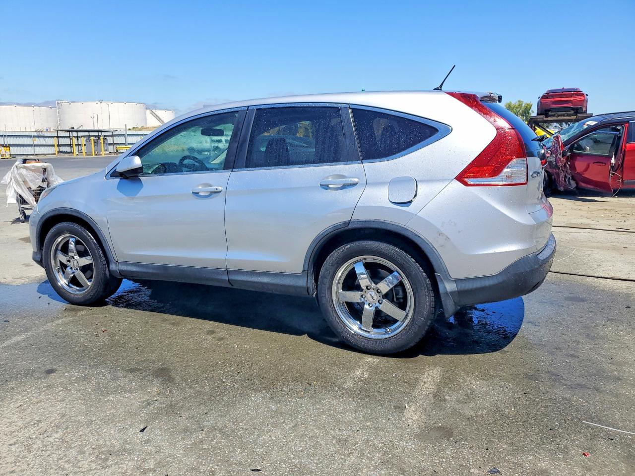 2013 Honda Cr-v Ex Silver vin: 5J6RM3H54DL000112