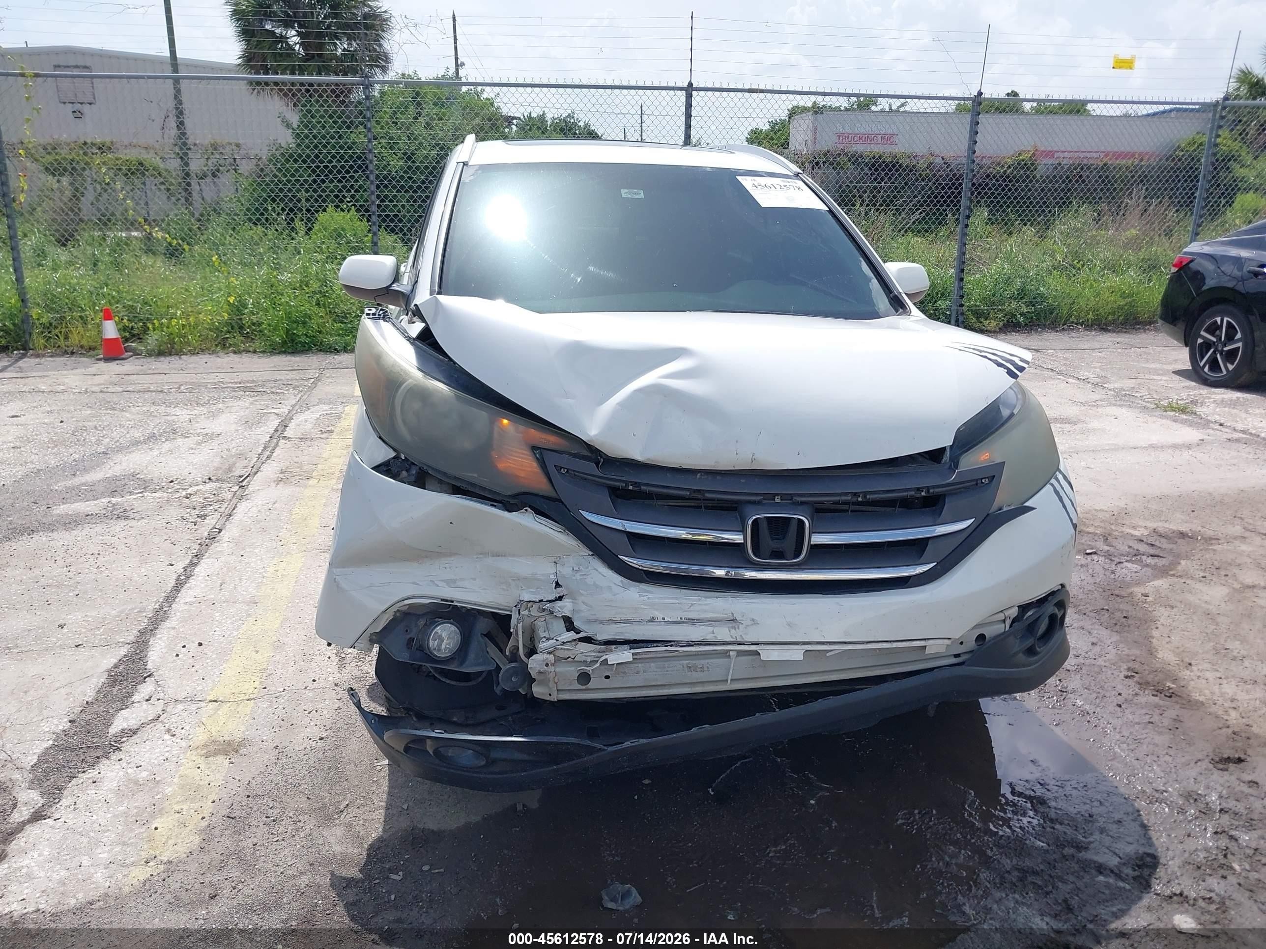 2013 Honda Cr-v Ex White vin: 5J6RM3H54DL048533