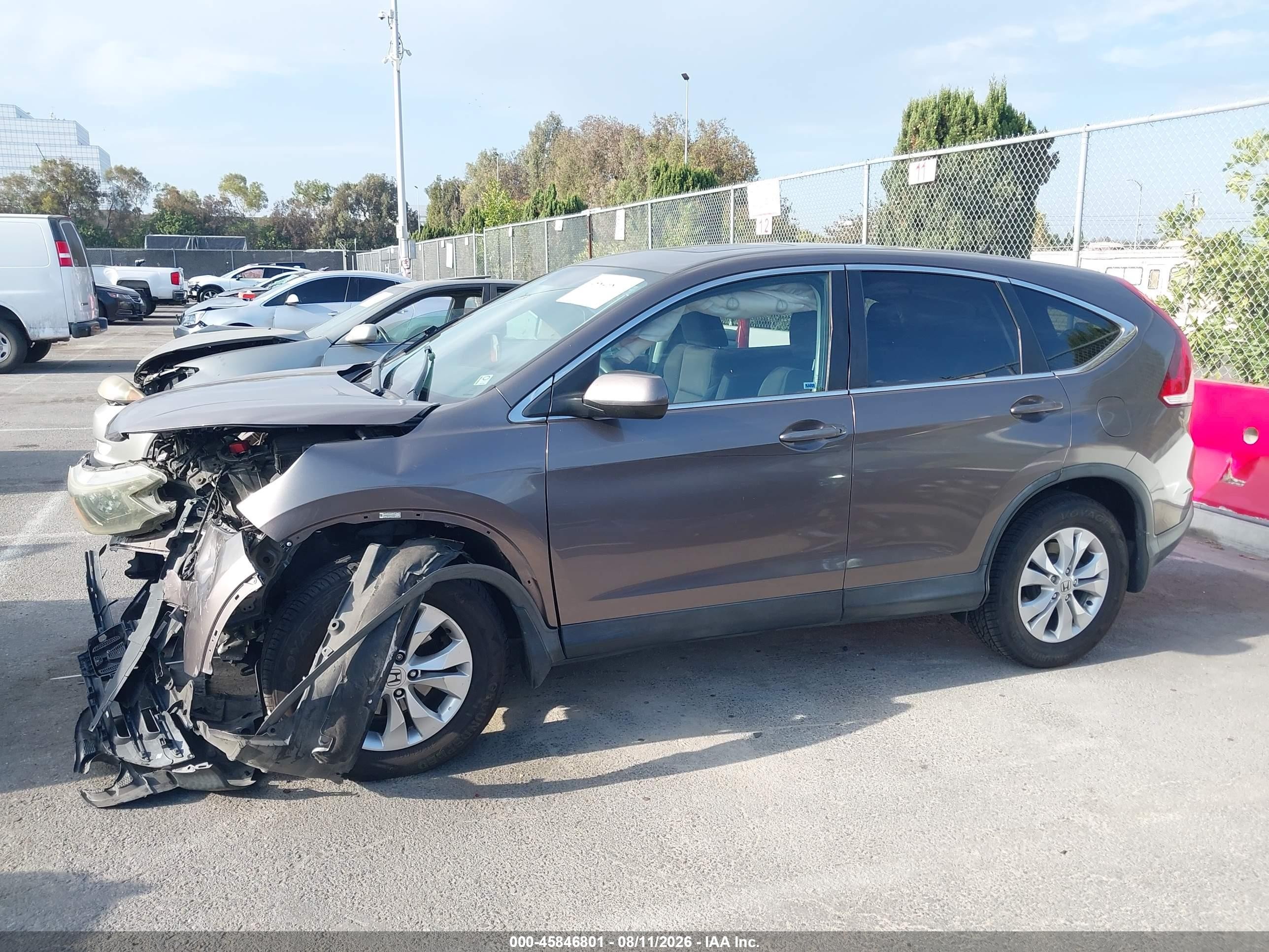 2014 Honda Cr-v Ex Серый vin: 5J6RM3H54EL015856