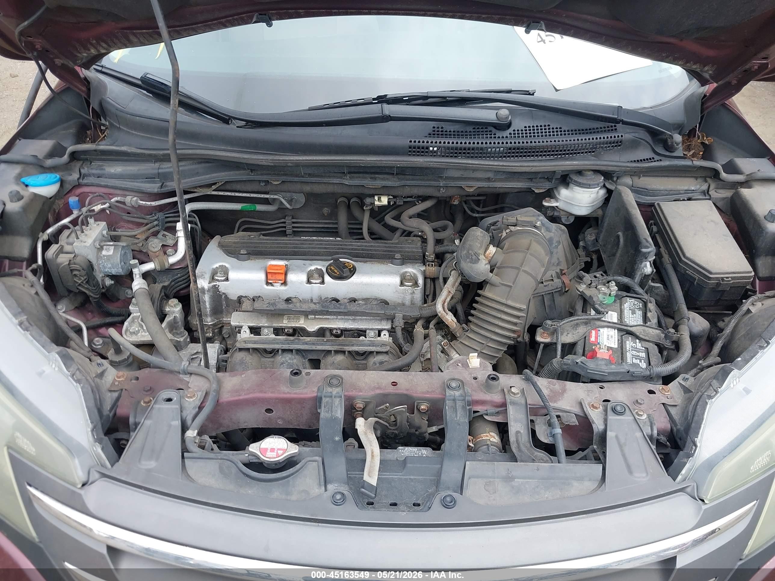 2014 Honda Cr-v Ex Burgundy vin: 5J6RM3H54EL025139