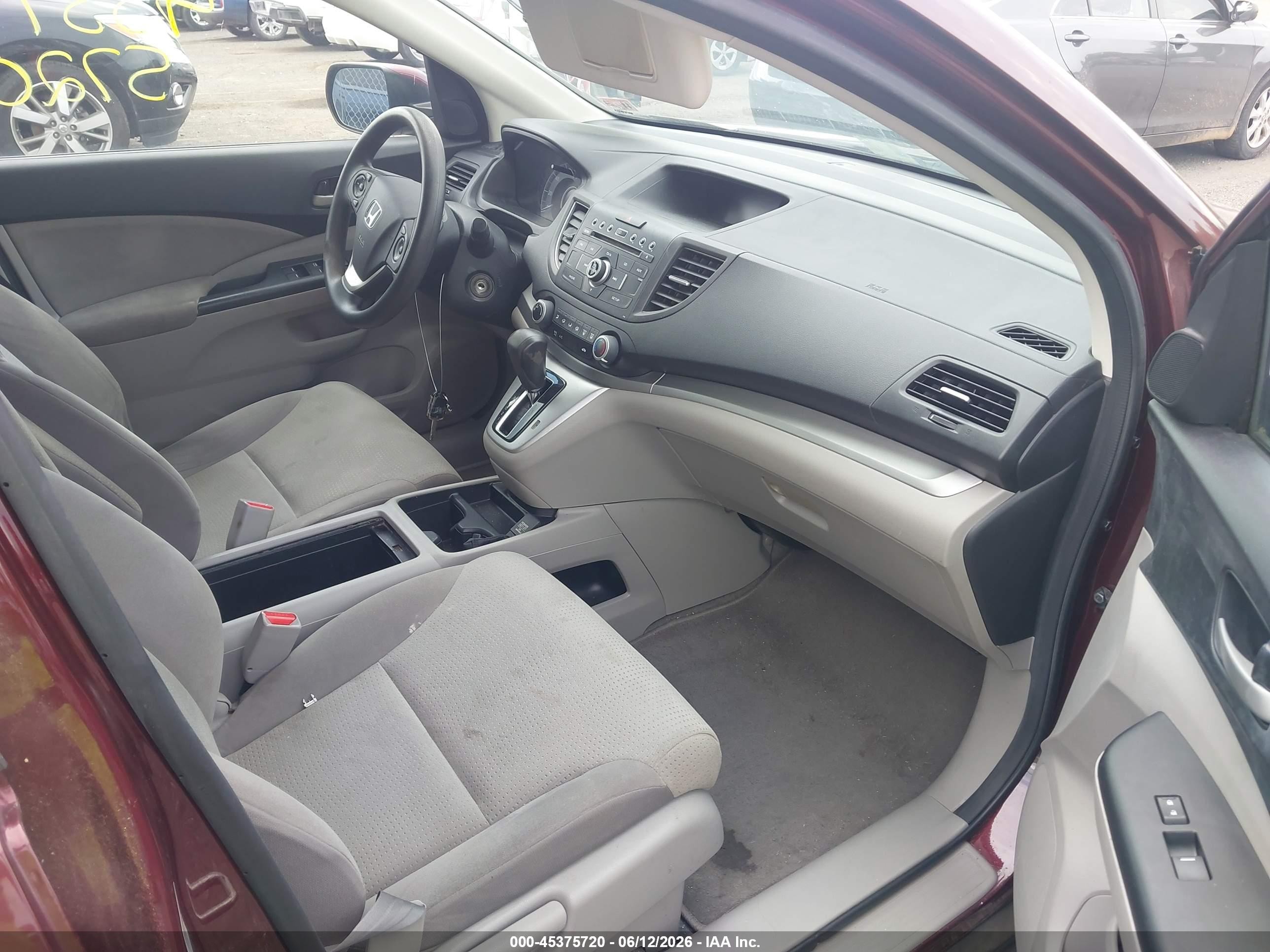 2014 Honda Cr-v Ex Burgundy vin: 5J6RM3H54EL026002