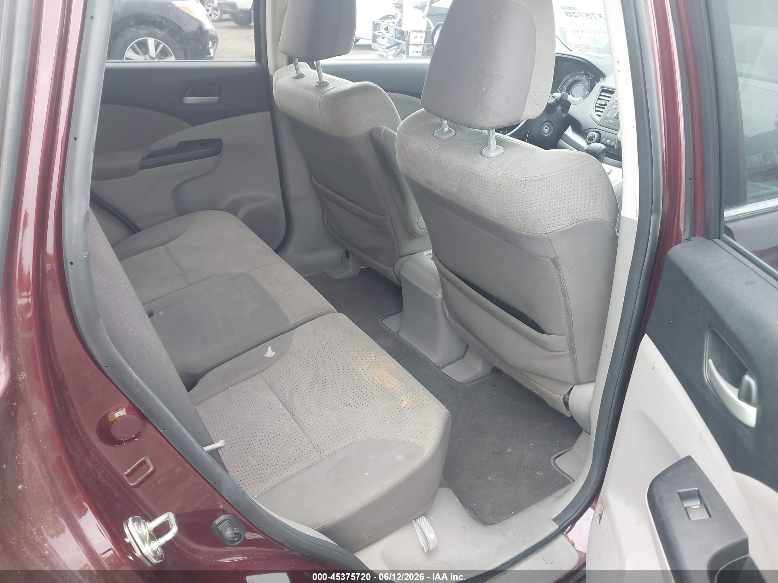 2014 Honda Cr-v Ex Burgundy vin: 5J6RM3H54EL026002