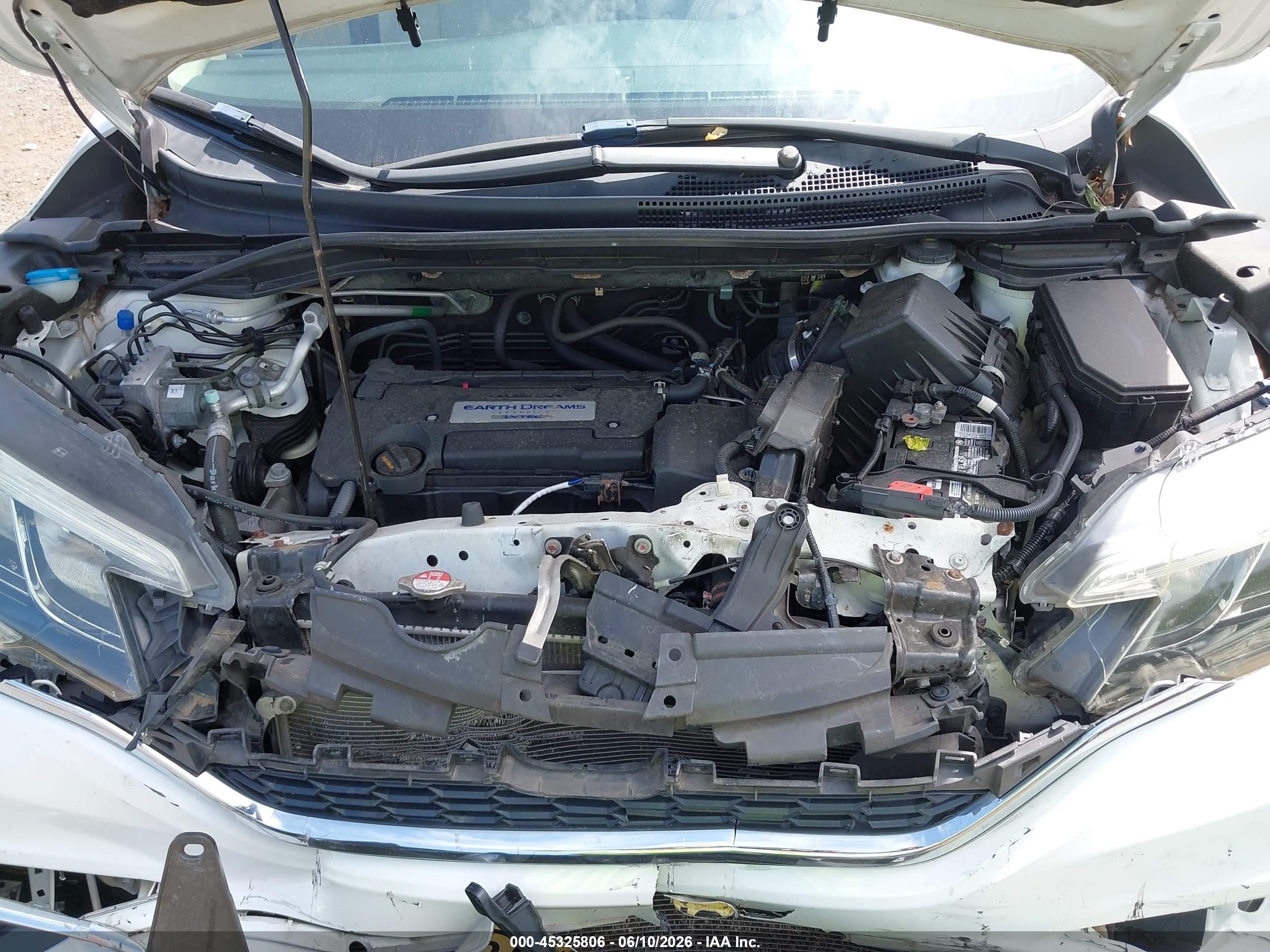 2015 Honda Cr-v Ex White vin: 5J6RM3H54FL006690