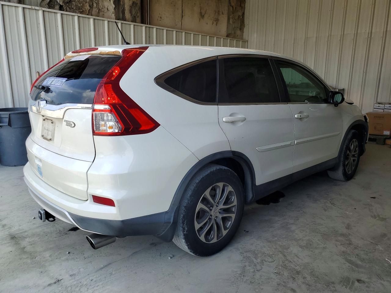 2015 Honda Cr-v Ex White vin: 5J6RM3H54FL009282