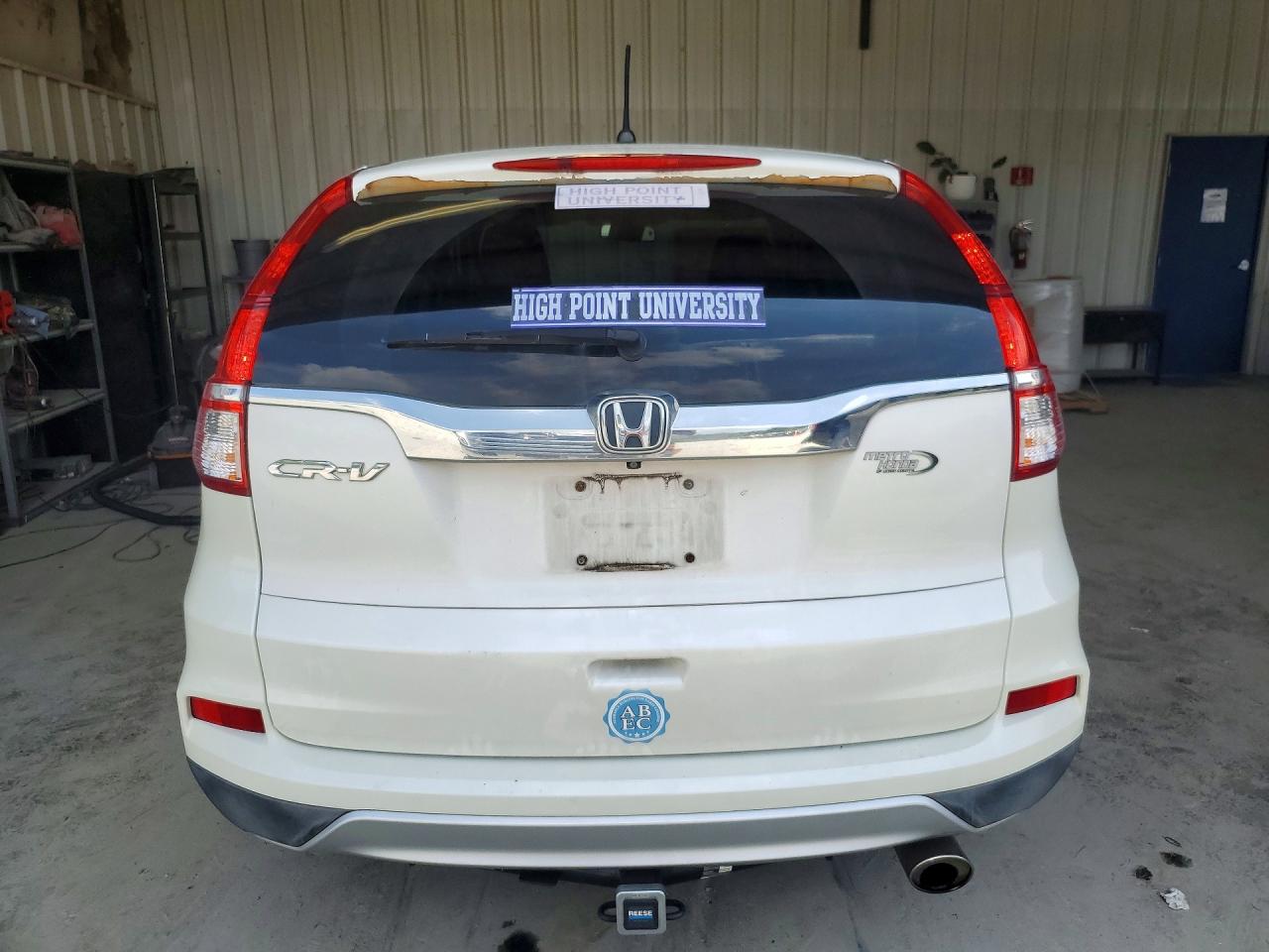 2015 Honda Cr-v Ex White vin: 5J6RM3H54FL009282