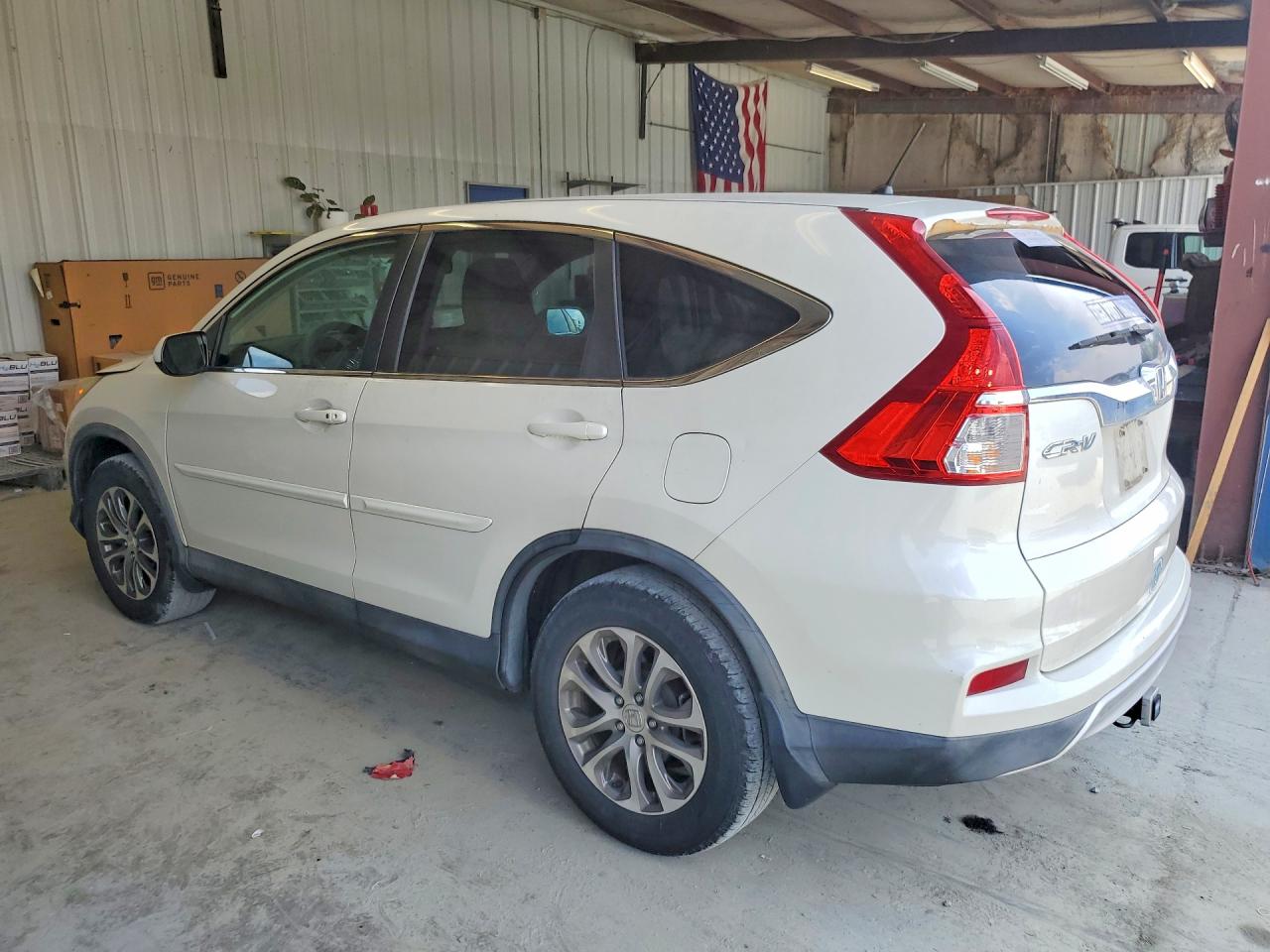 2015 Honda Cr-v Ex White vin: 5J6RM3H54FL009282