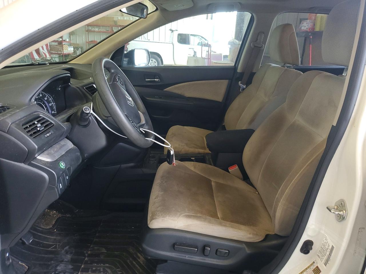 2015 Honda Cr-v Ex White vin: 5J6RM3H54FL009282