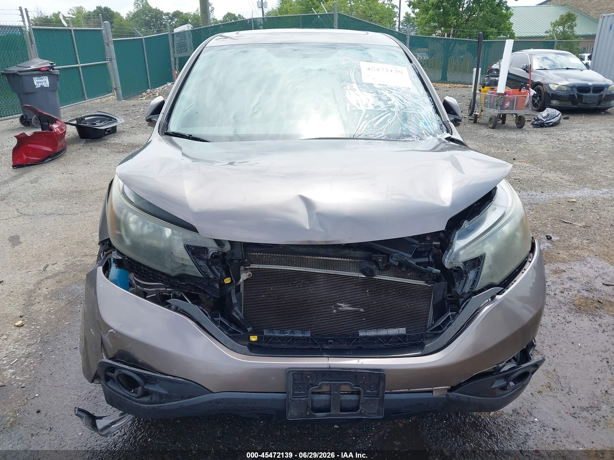 2012 Honda Cr-v Ex Gray vin: 5J6RM3H55CL019203