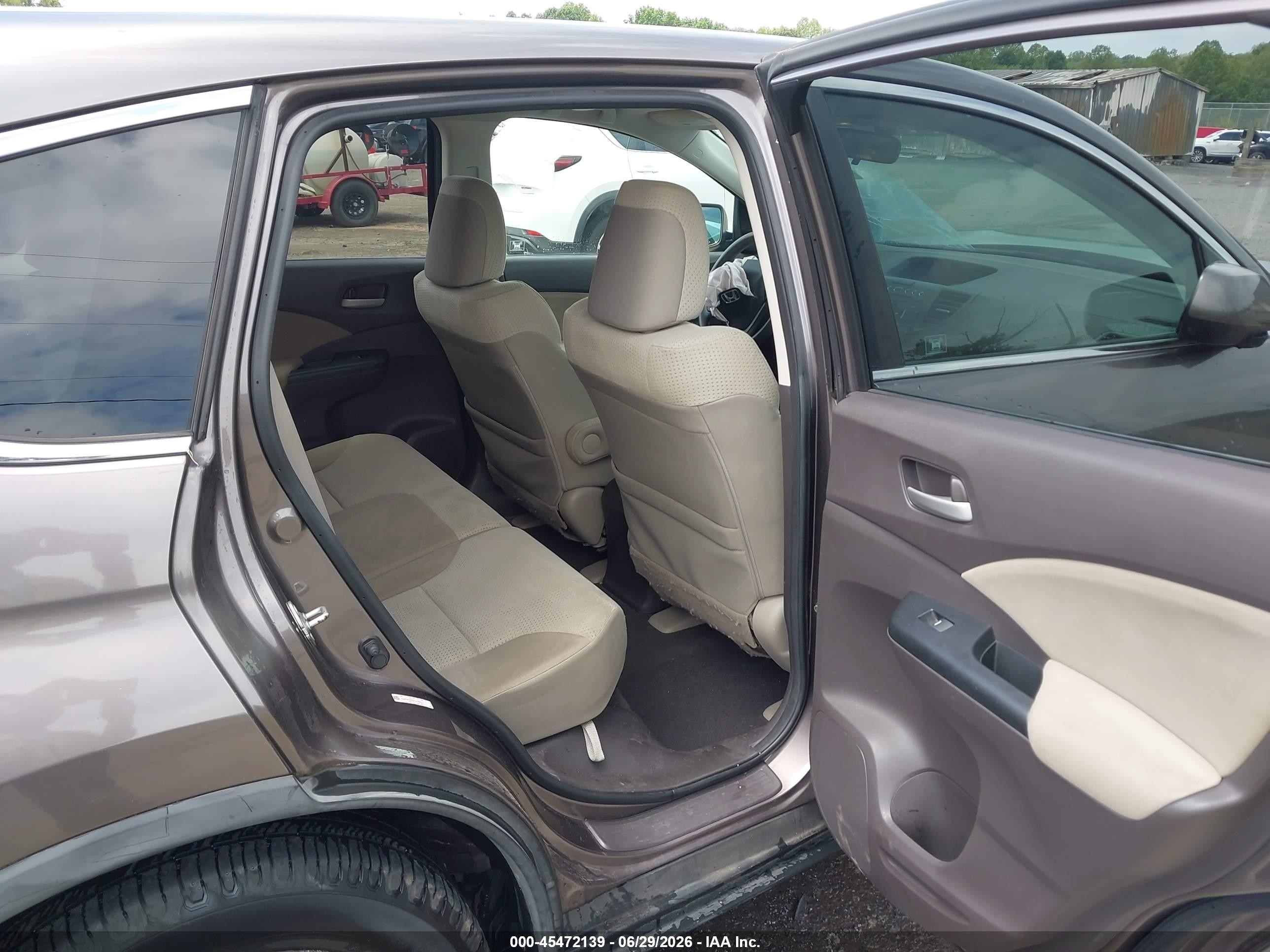 2012 Honda Cr-v Ex Gray vin: 5J6RM3H55CL019203