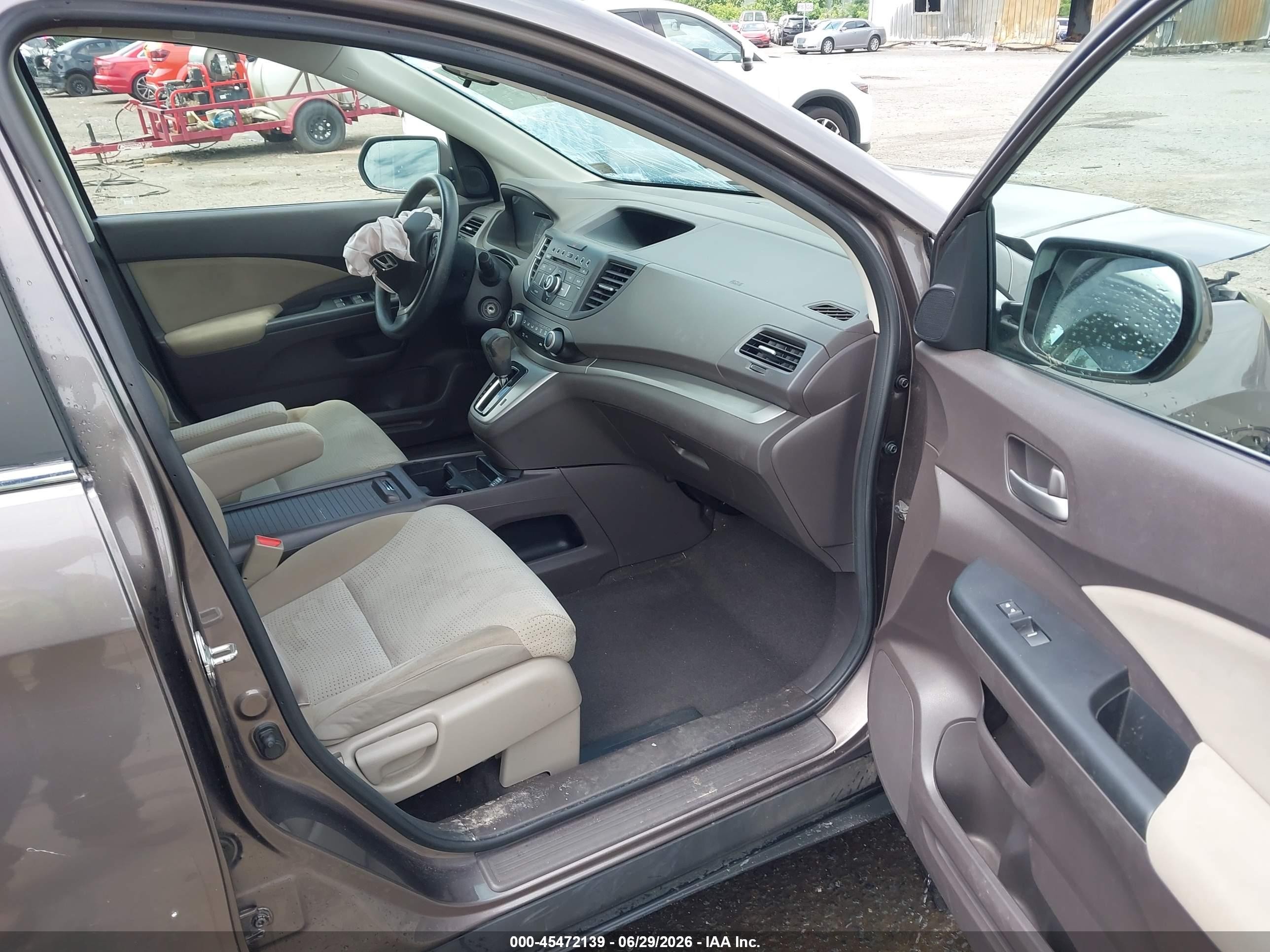 2012 Honda Cr-v Ex Gray vin: 5J6RM3H55CL019203