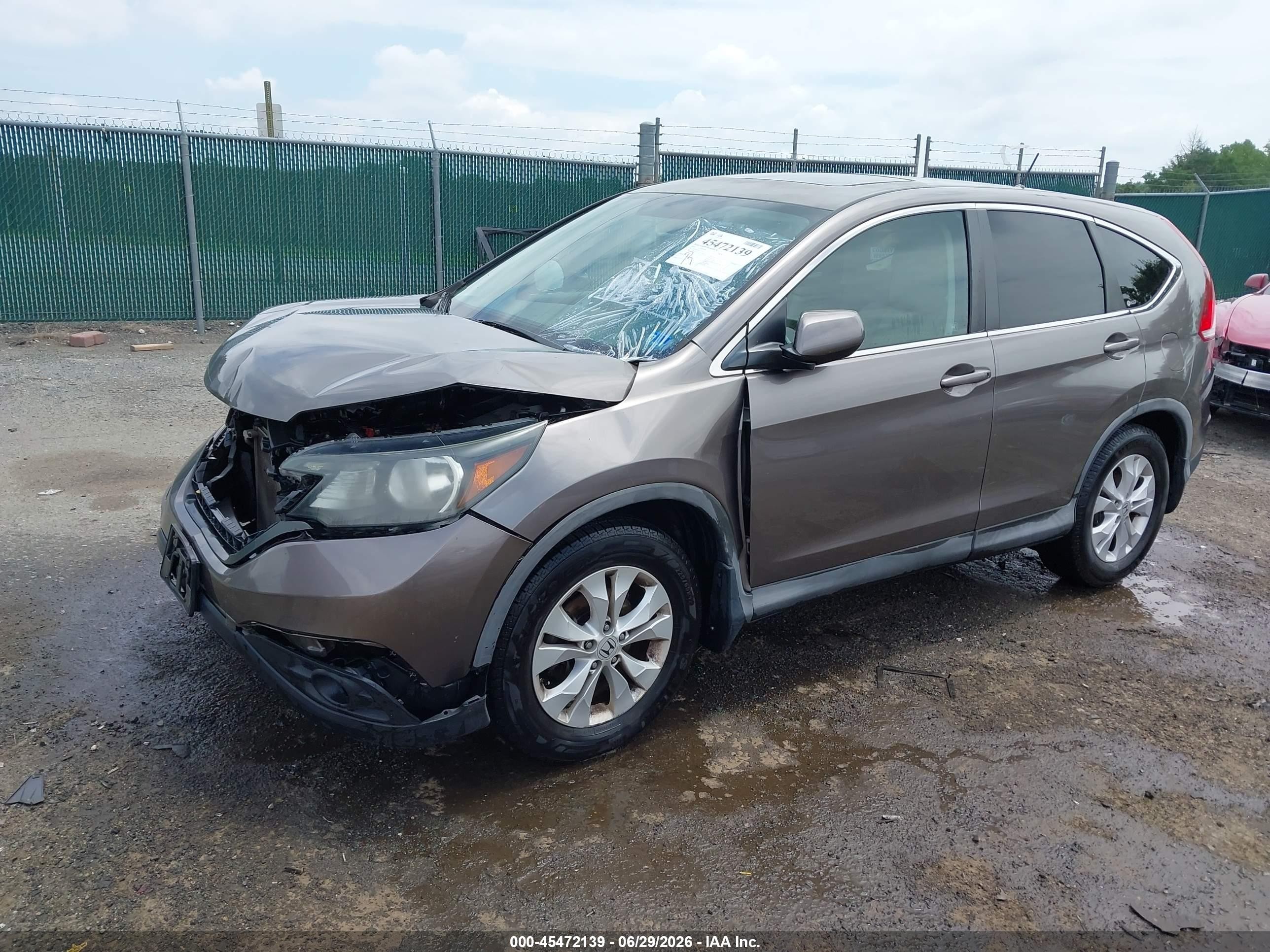 2012 Honda Cr-v Ex Gray vin: 5J6RM3H55CL019203