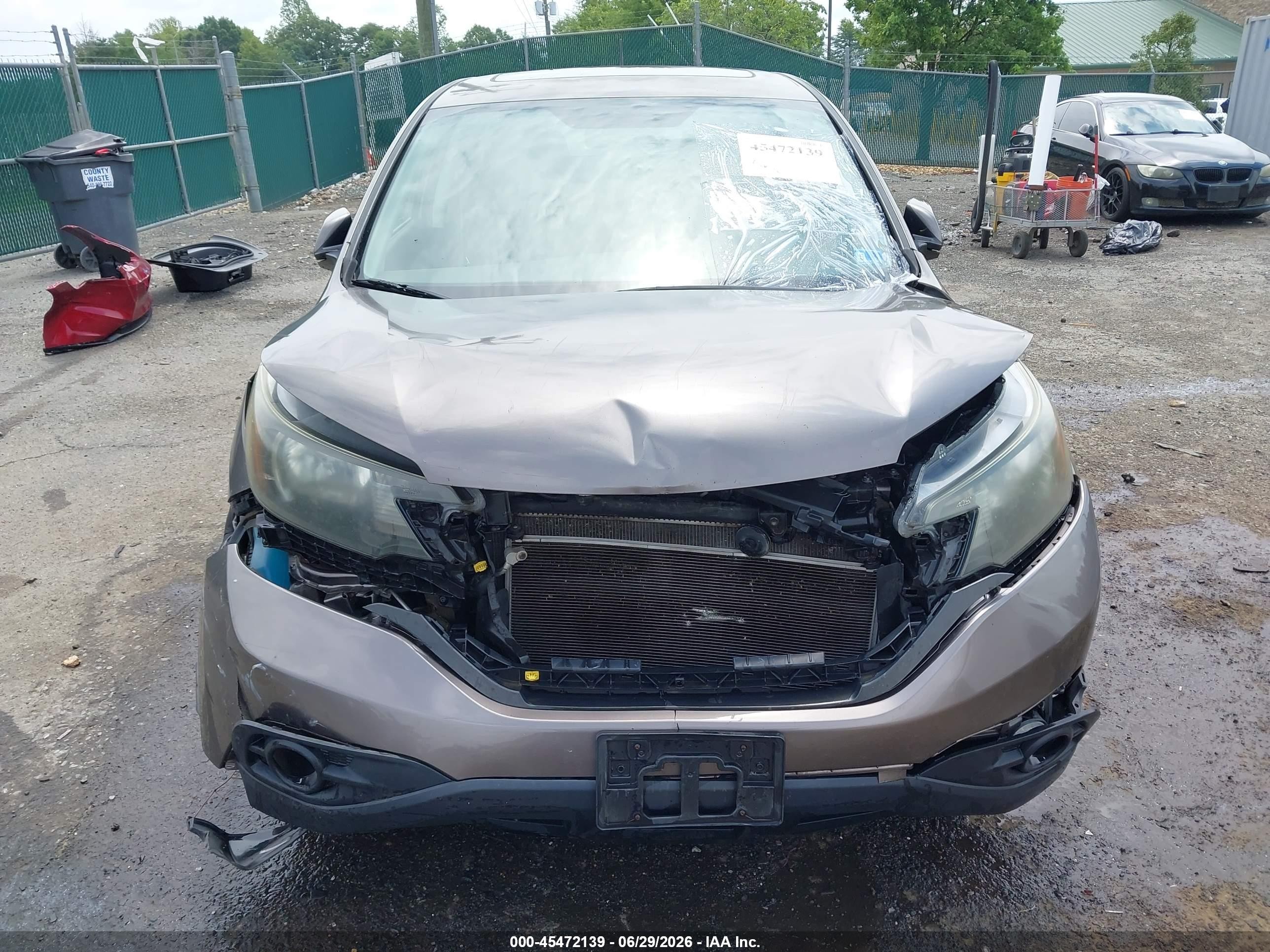 2012 Honda Cr-v Ex Gray vin: 5J6RM3H55CL019203