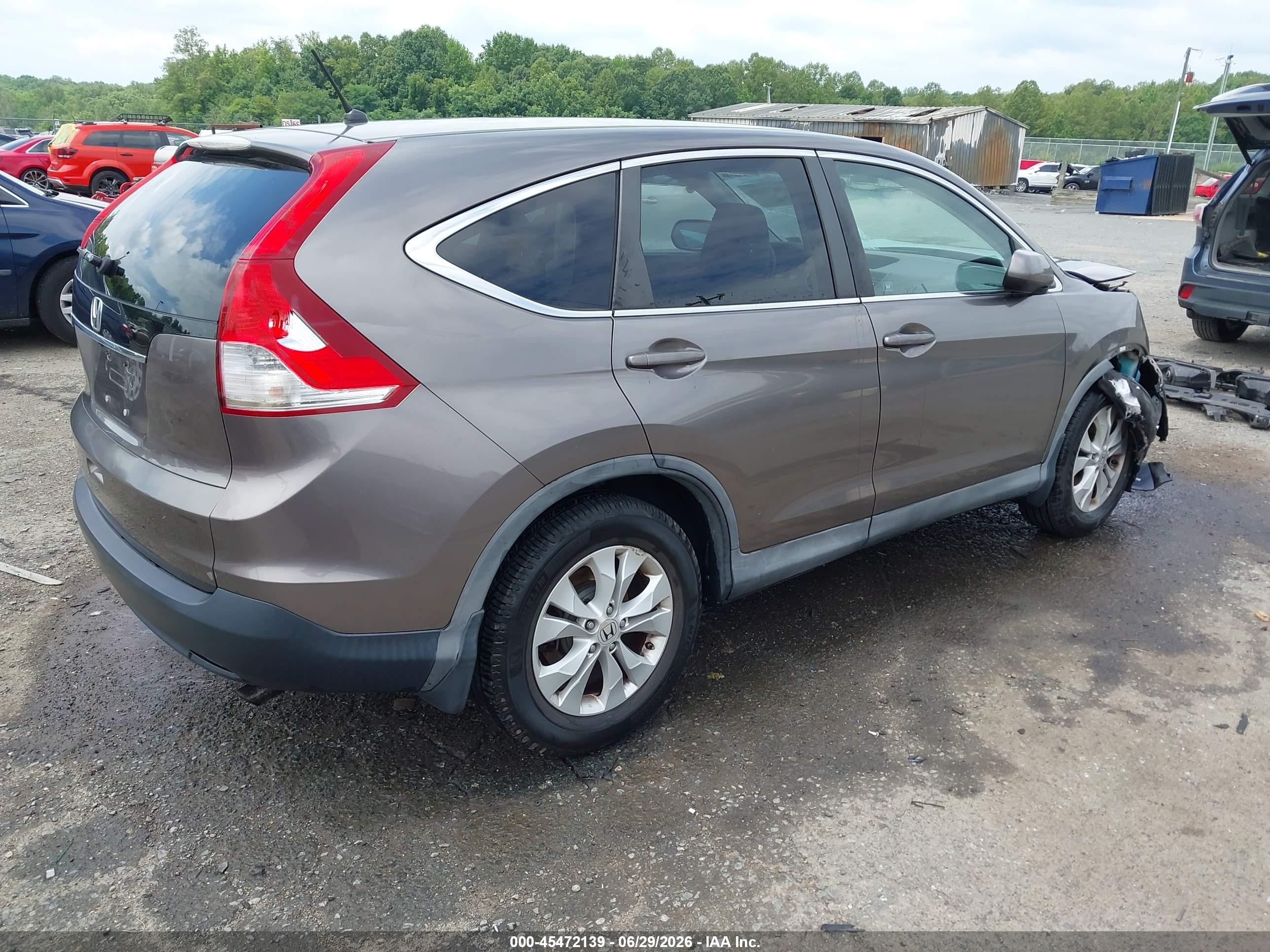 2012 Honda Cr-v Ex Gray vin: 5J6RM3H55CL019203