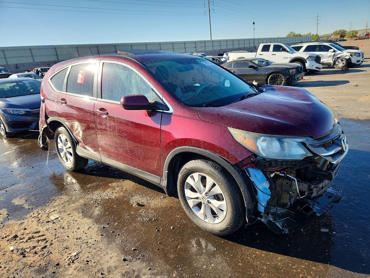2012 Honda Cr-v Ex Бордовый vin: 5J6RM3H55CL042531