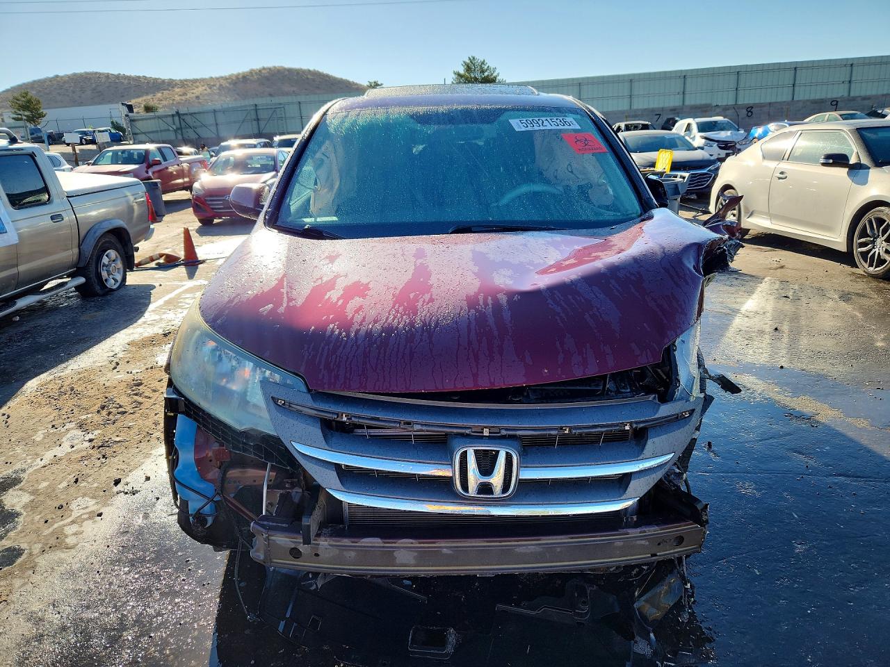 2012 Honda Cr-v Ex Бордовый vin: 5J6RM3H55CL042531
