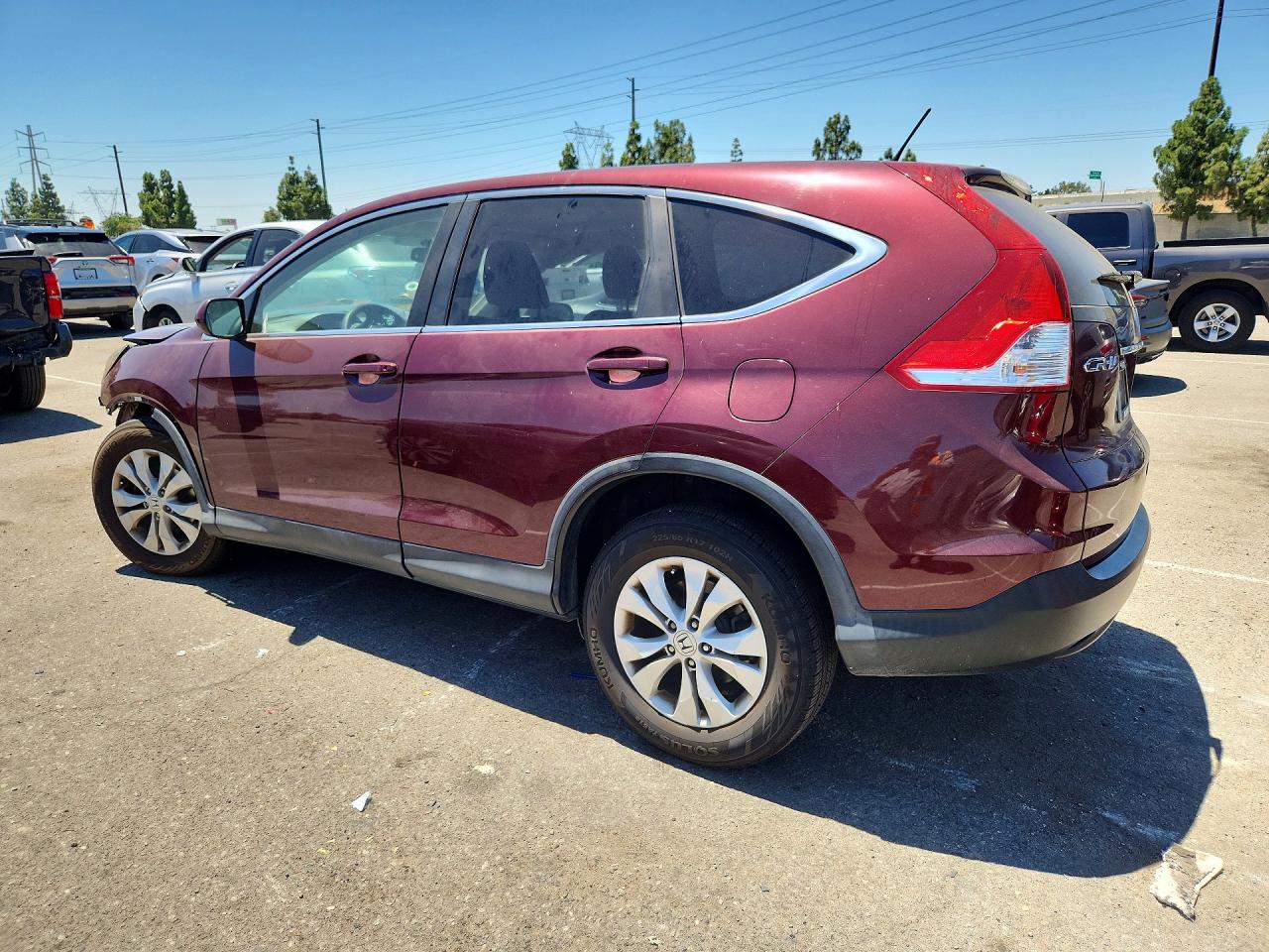 2013 Honda Cr-v Ex Бордовый vin: 5J6RM3H55DL000085