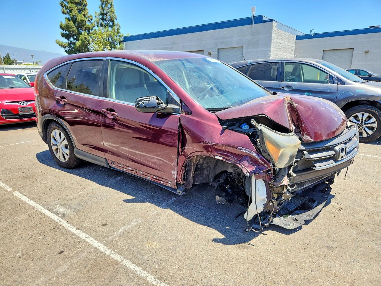 2013 Honda Cr-v Ex Бордовый vin: 5J6RM3H55DL000085