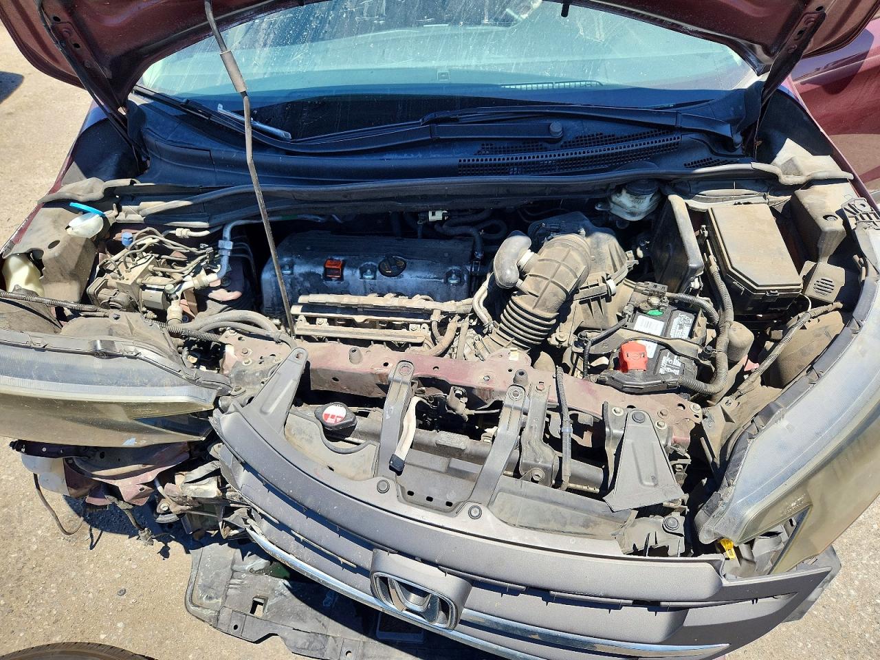 2013 Honda Cr-v Ex Бордовый vin: 5J6RM3H55DL000085