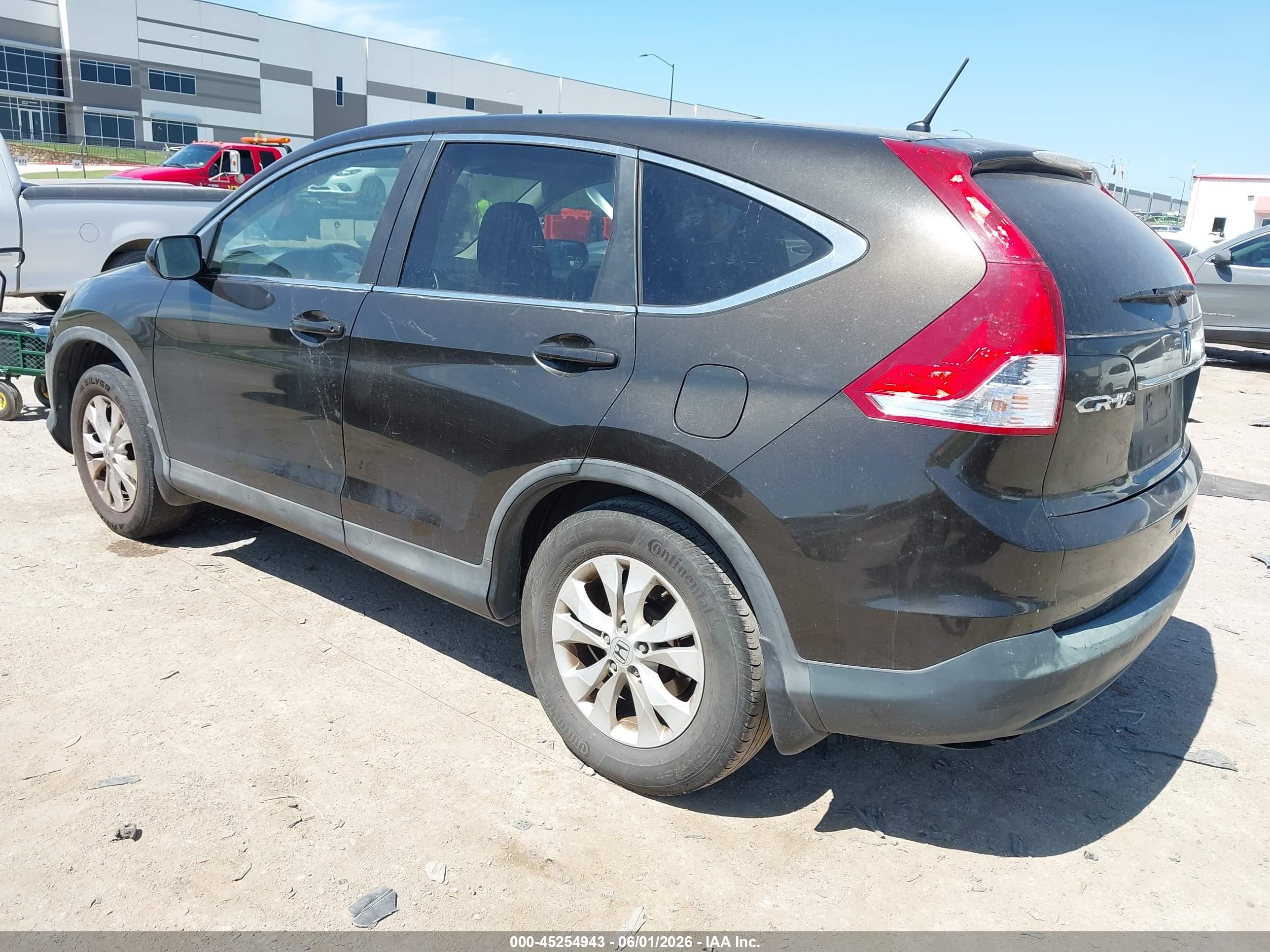 2013 Honda Cr-v Ex Black vin: 5J6RM3H55DL007134