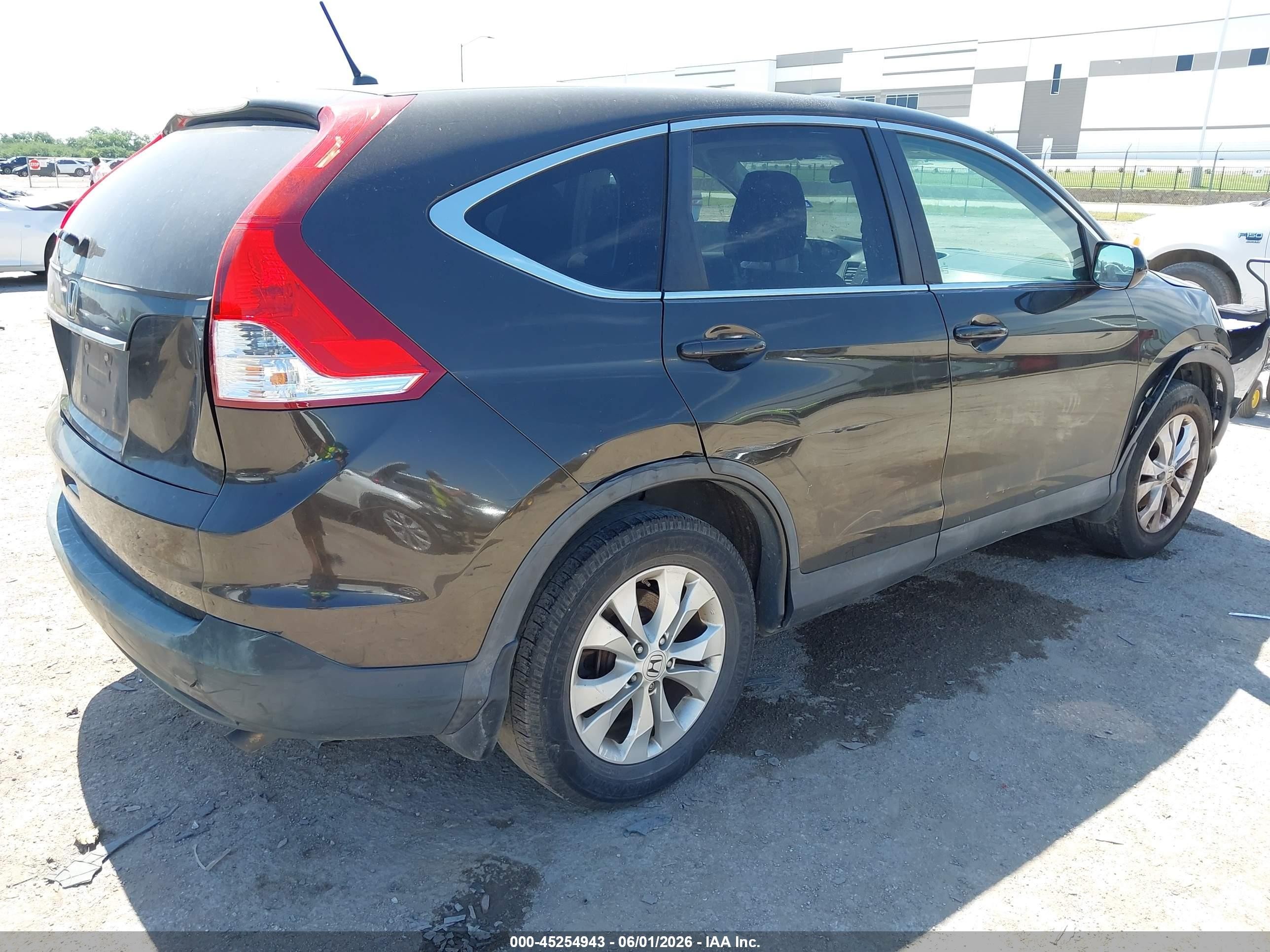 2013 Honda Cr-v Ex Black vin: 5J6RM3H55DL007134
