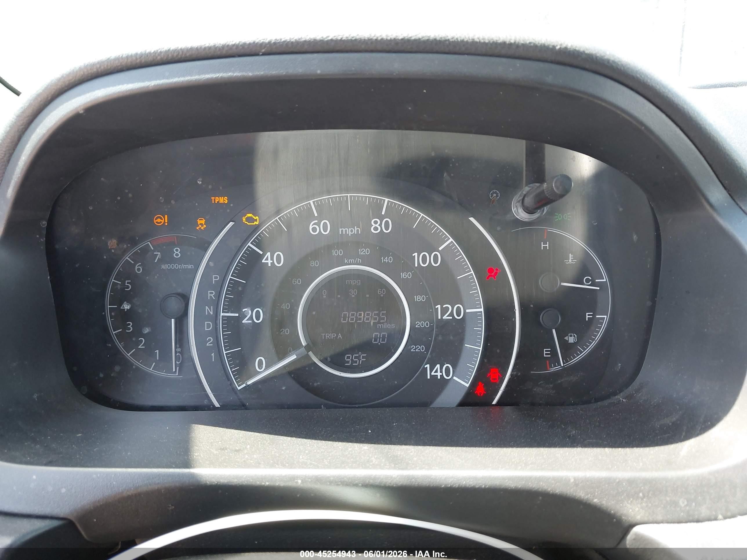 2013 Honda Cr-v Ex Black vin: 5J6RM3H55DL007134