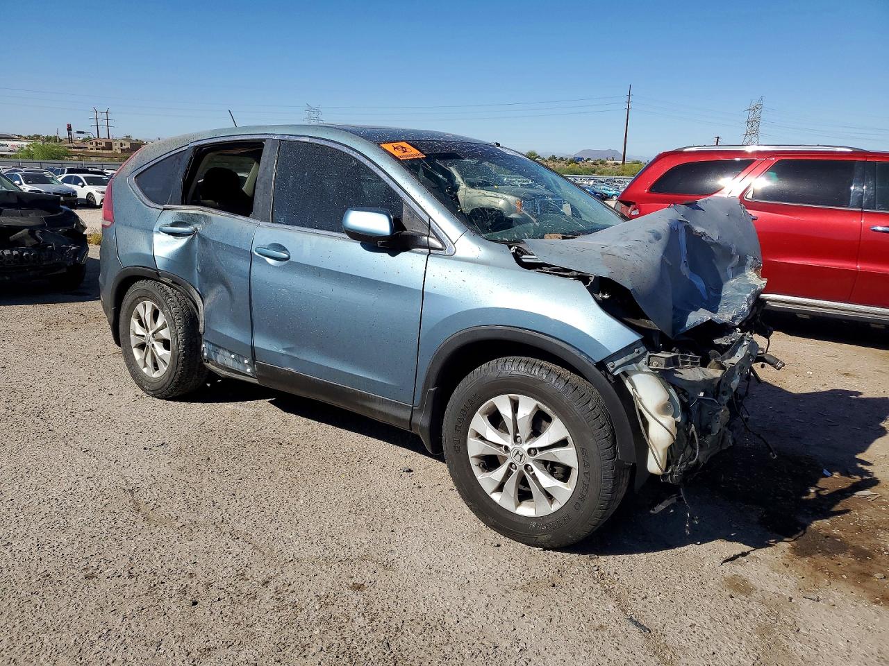 2013 Honda Cr-v Ex Turquoise vin: 5J6RM3H55DL023009