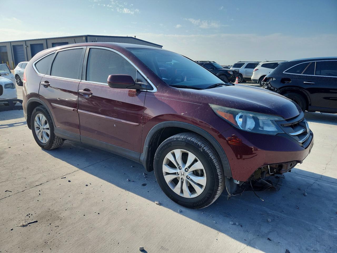 2014 Honda Cr-v Ex Burgundy vin: 5J6RM3H55EL003098