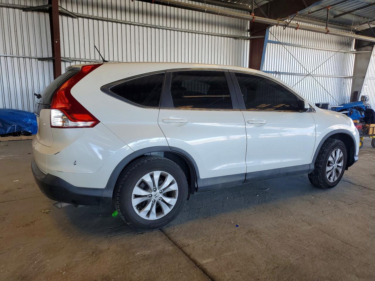 2014 Honda Cr-v Ex White vin: 5J6RM3H55EL018877