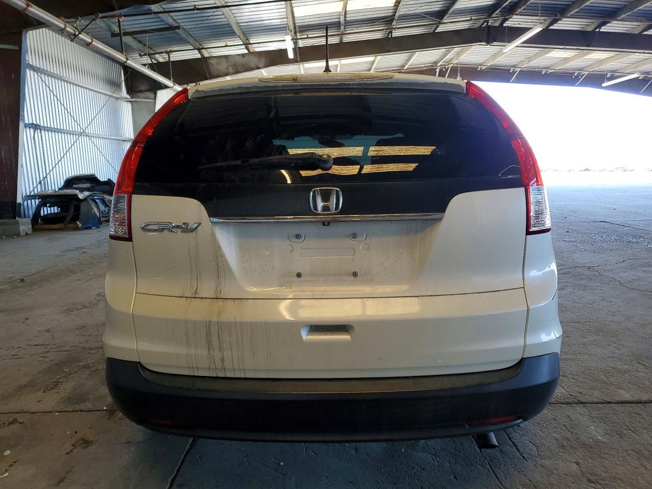 2014 Honda Cr-v Ex White vin: 5J6RM3H55EL018877