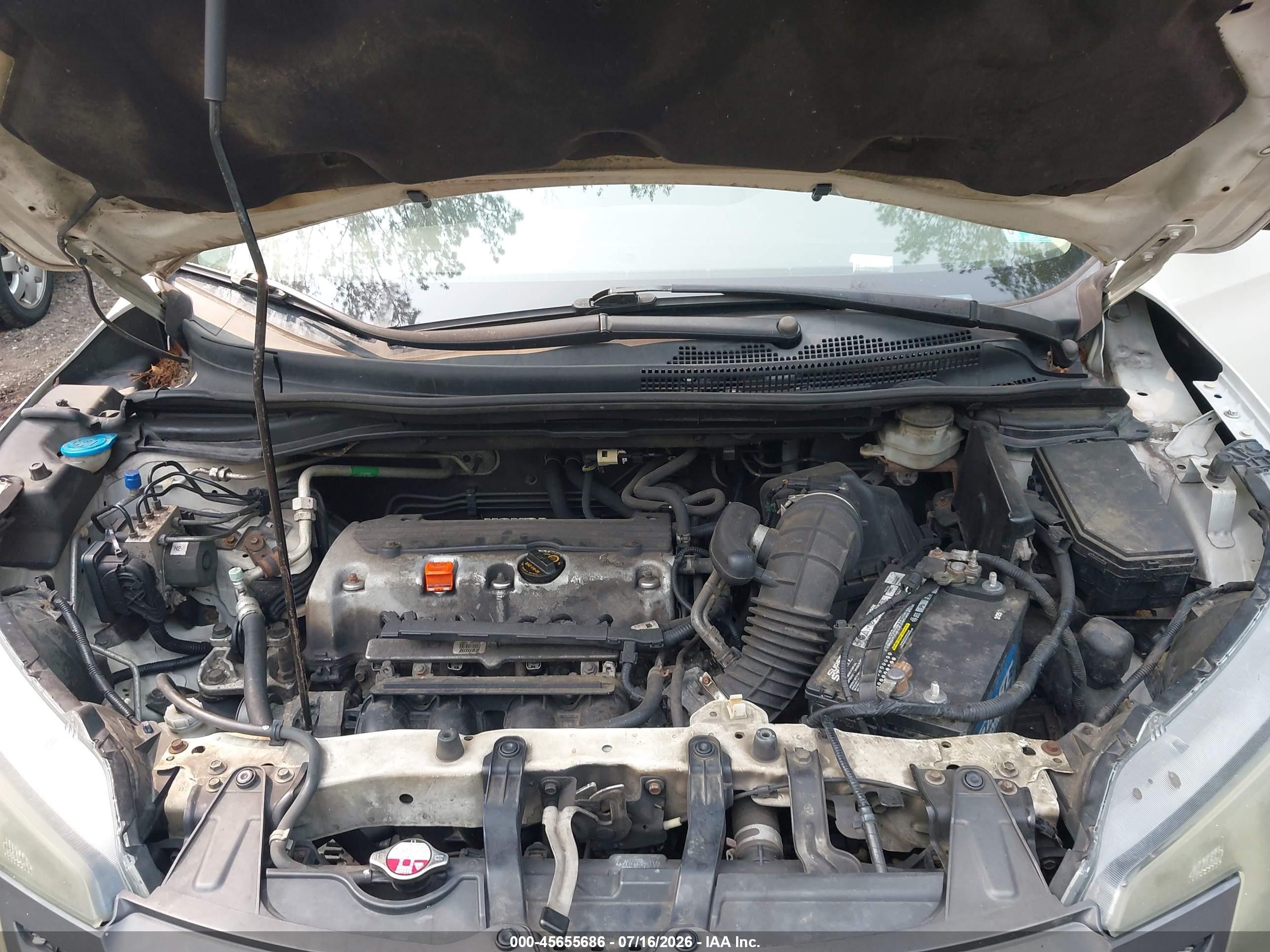 2014 Honda Cr-v Ex White vin: 5J6RM3H55EL029409