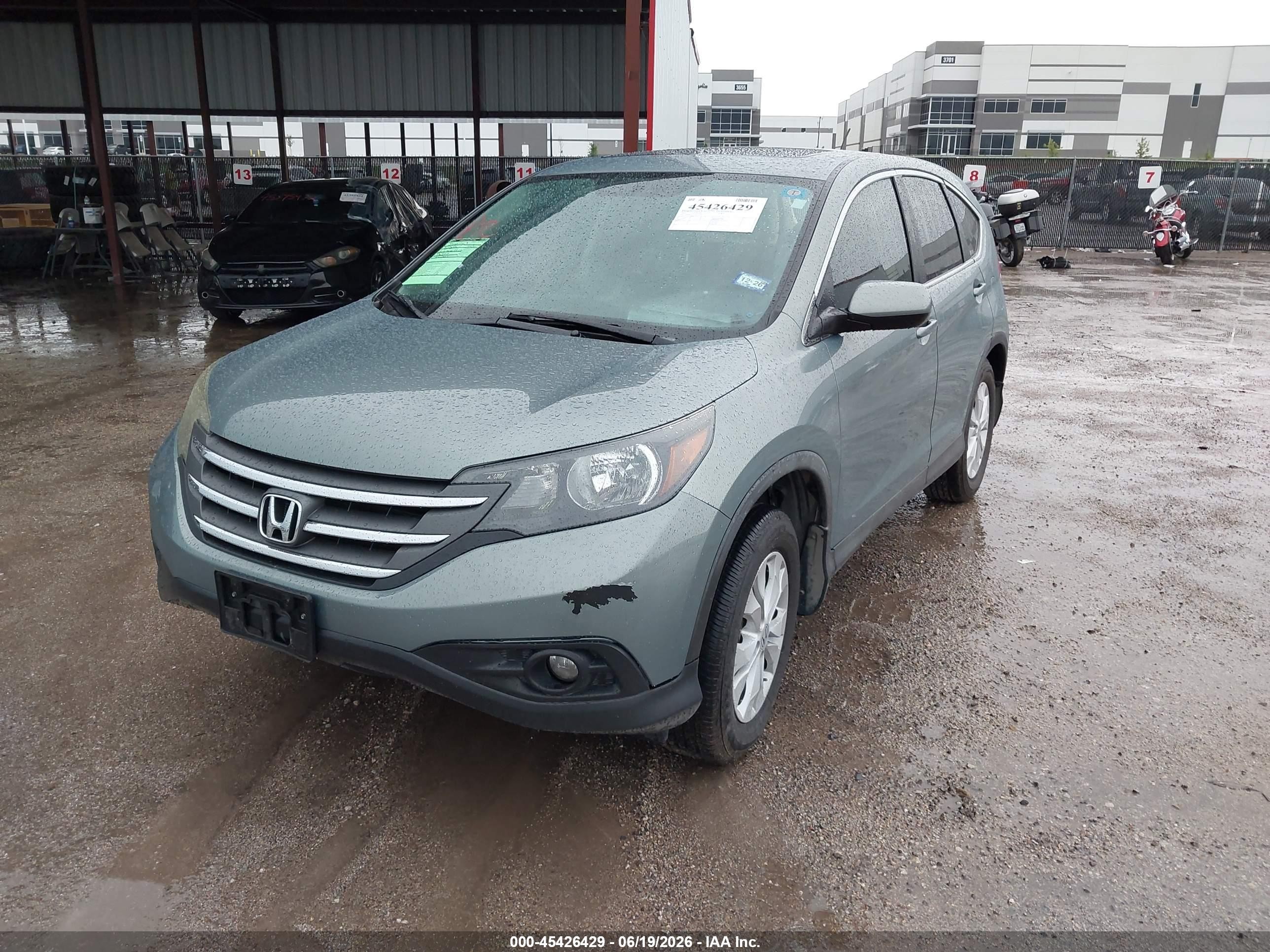 2012 Honda Cr-v Ex Зеленый vin: 5J6RM3H56CL001311