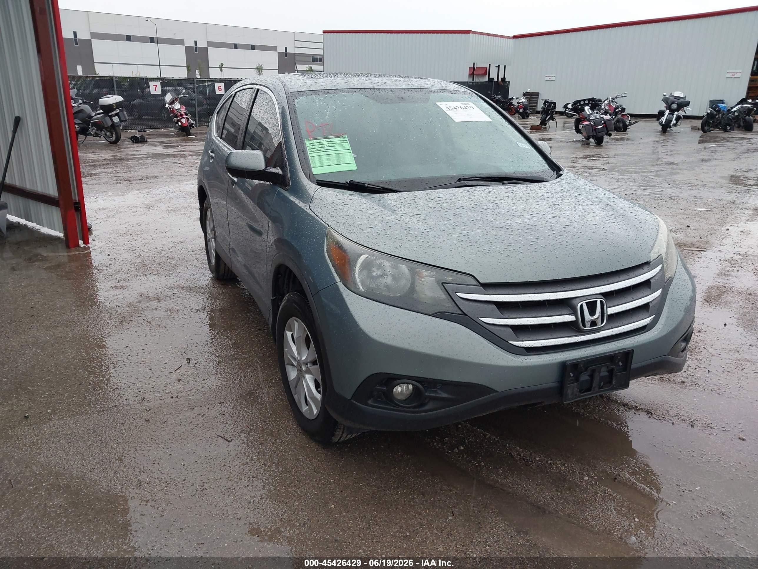 2012 Honda Cr-v Ex Green vin: 5J6RM3H56CL001311