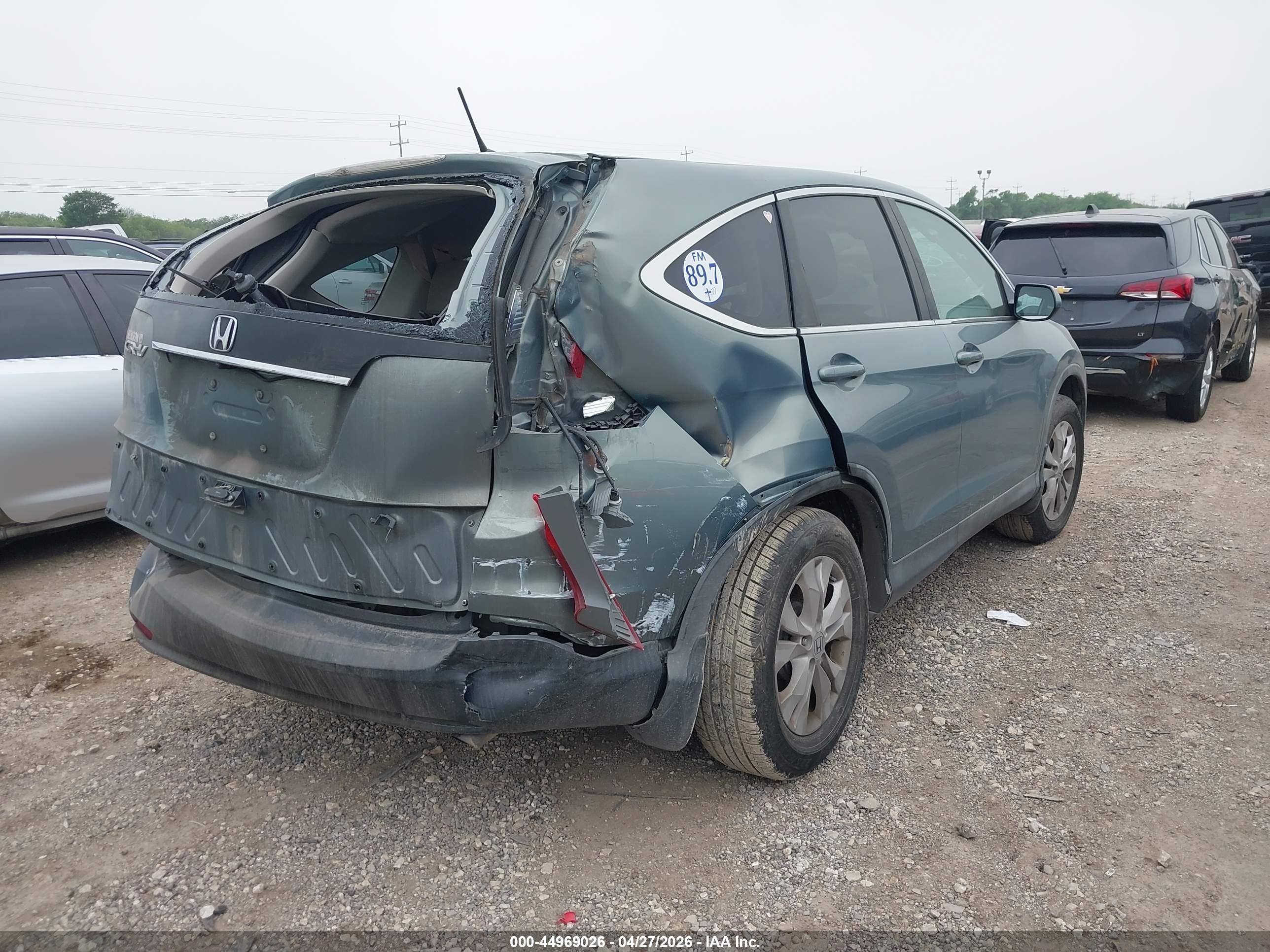 2012 Honda Cr-v Ex Бирюзовый vin: 5J6RM3H56CL003060
