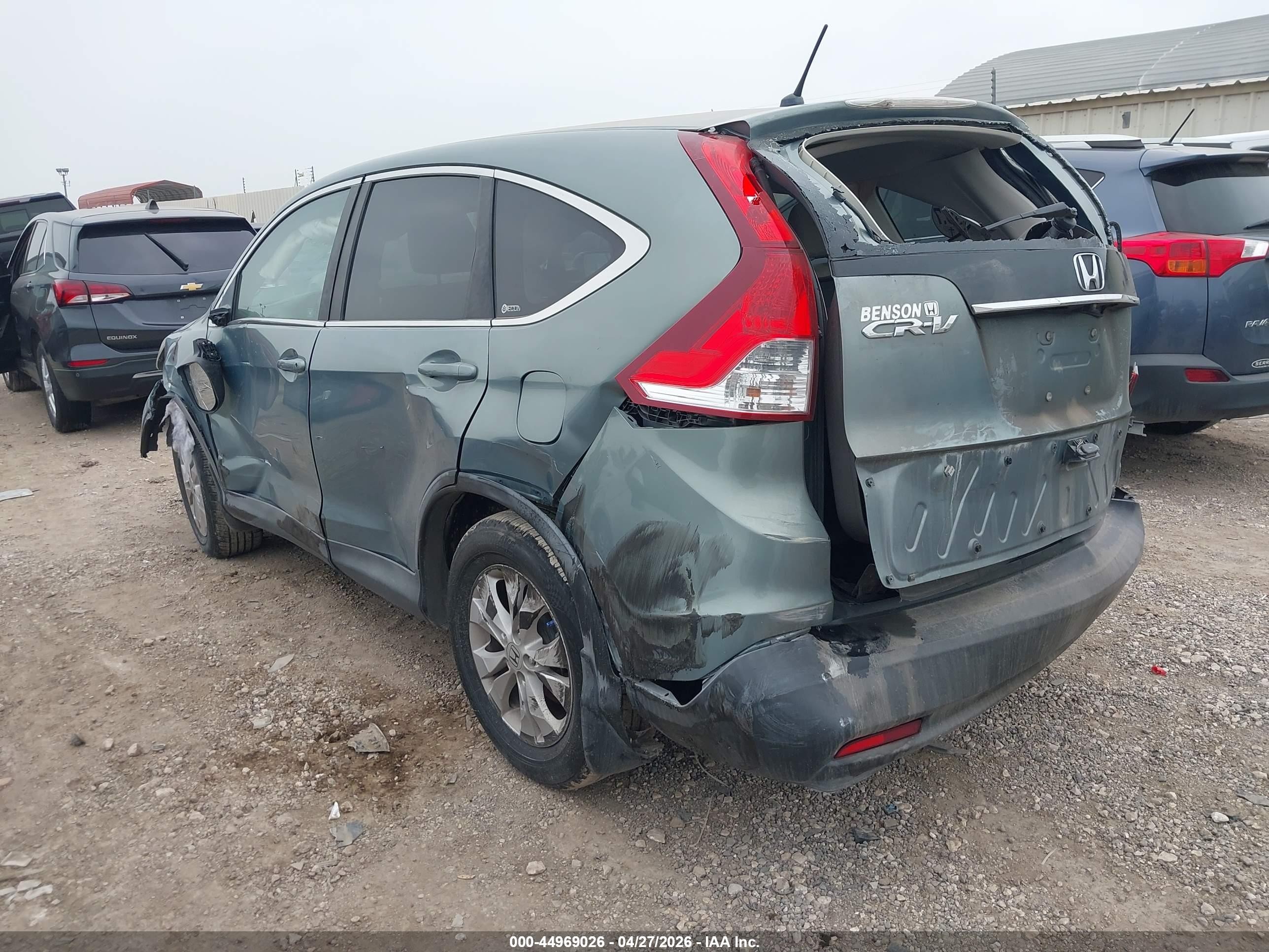 2012 Honda Cr-v Ex Бирюзовый vin: 5J6RM3H56CL003060