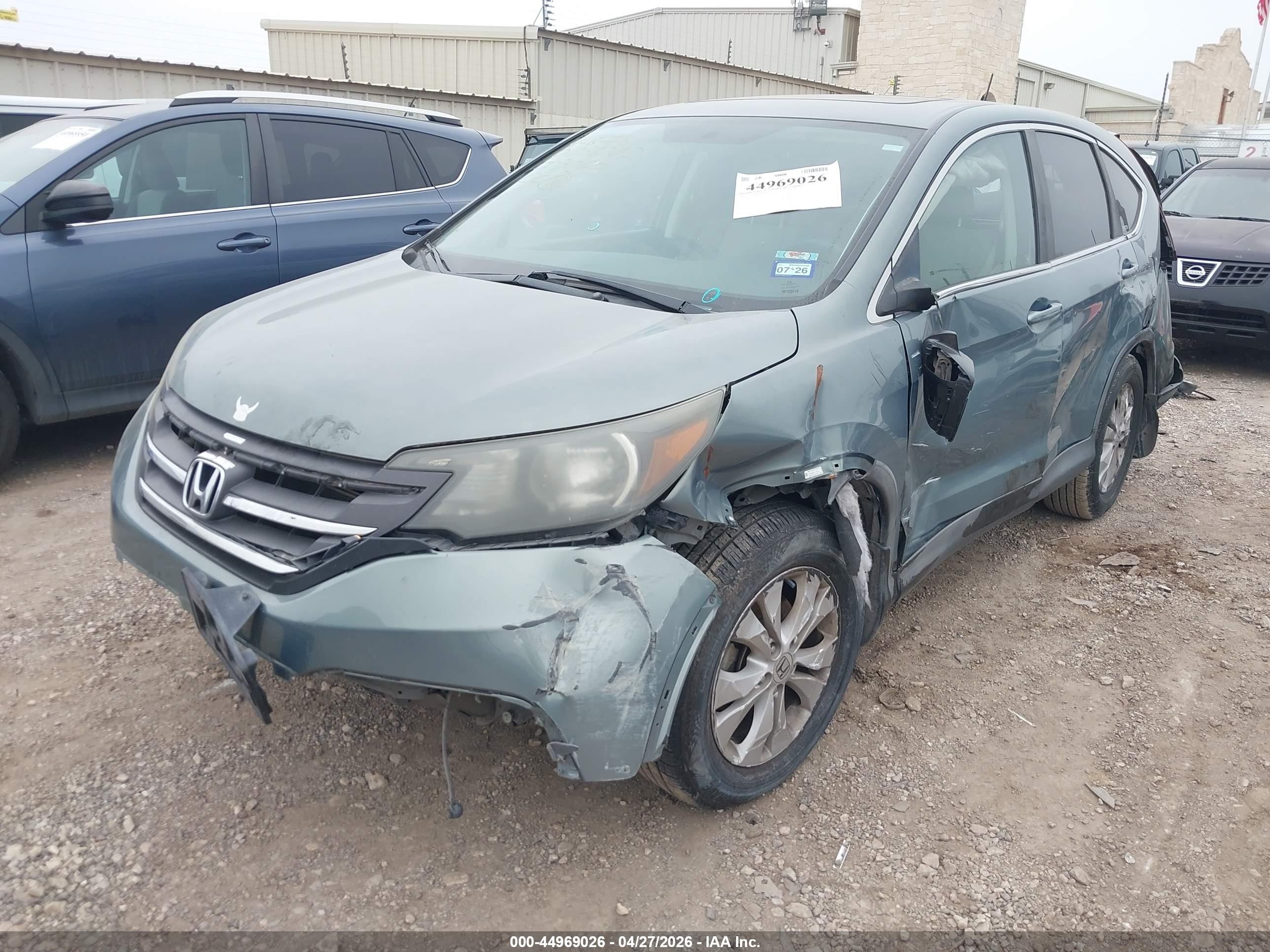 2012 Honda Cr-v Ex Бирюзовый vin: 5J6RM3H56CL003060