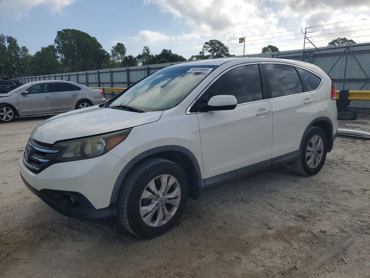 2012 Honda Cr-v Ex White vin: 5J6RM3H56CL047267