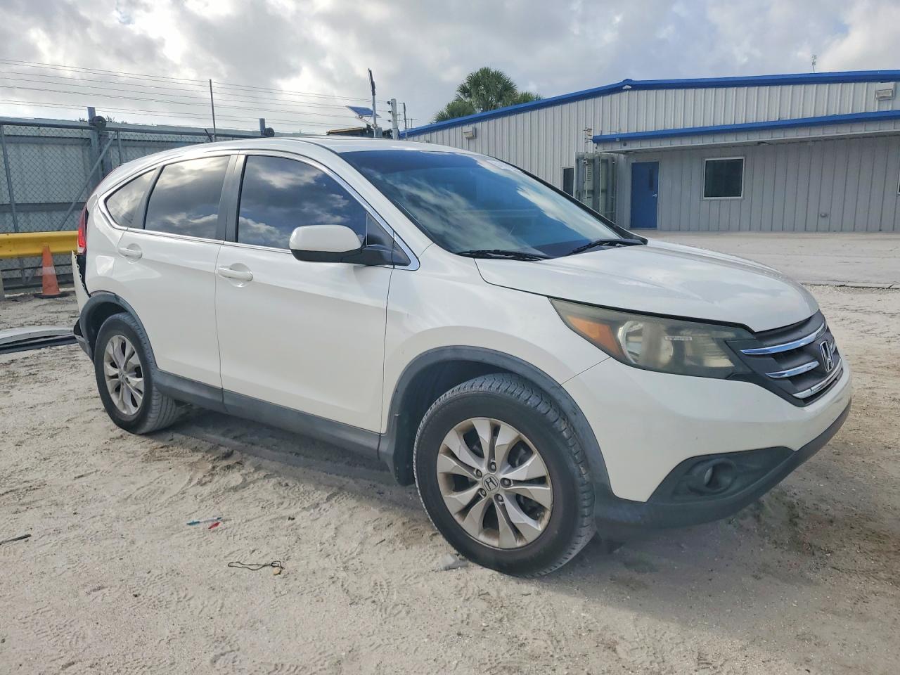 2012 Honda Cr-v Ex White vin: 5J6RM3H56CL047267